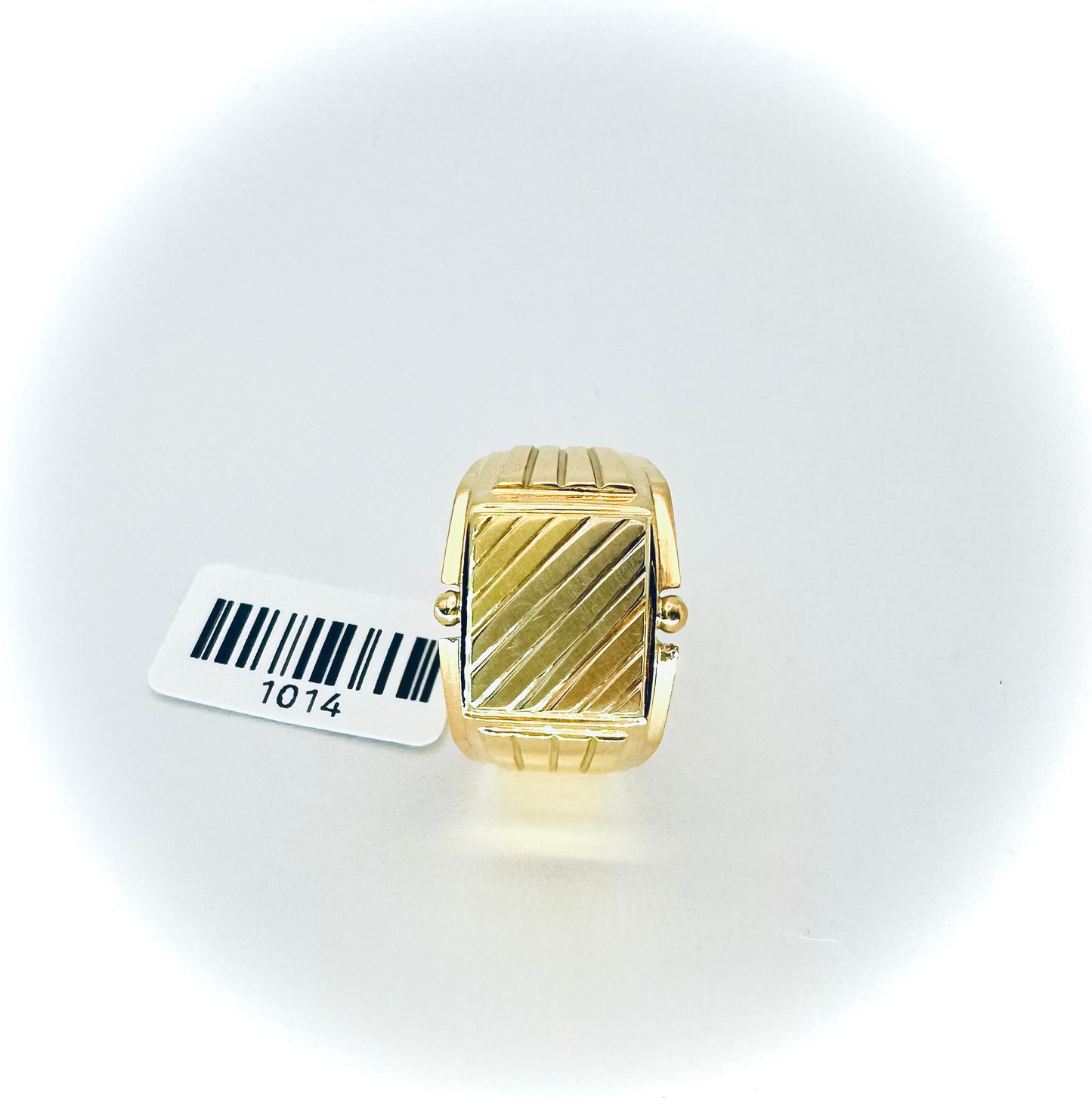 21kt Men laser cut Ring