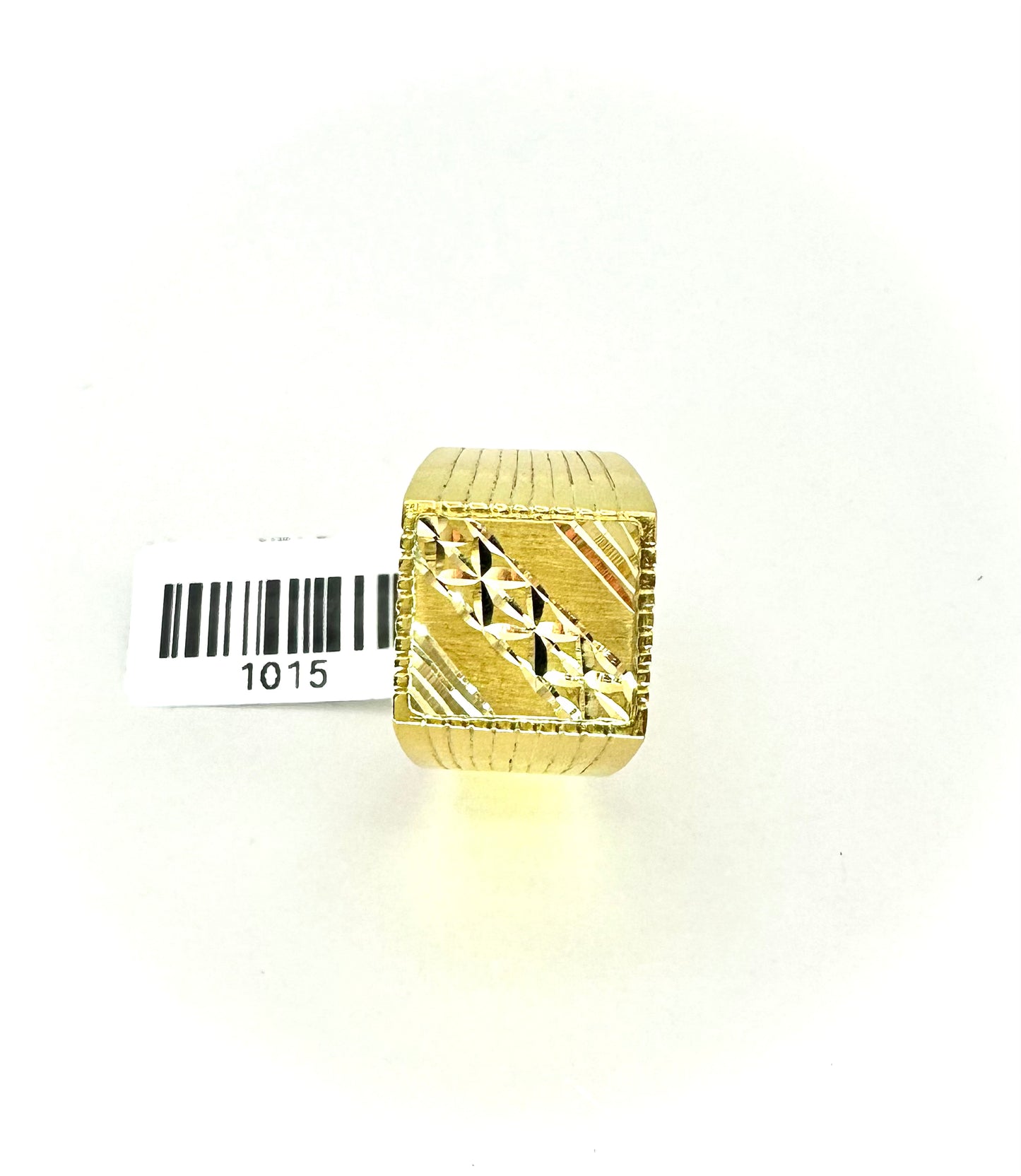 21kt Men laser cut Ring