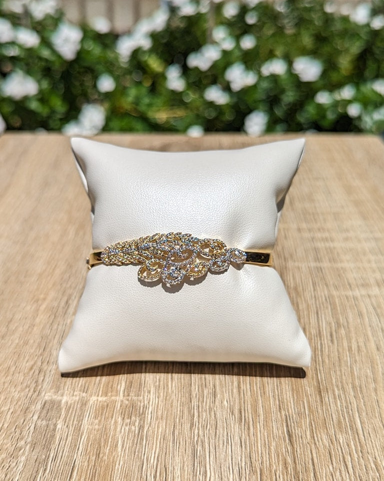 18kt two tone CZ Set