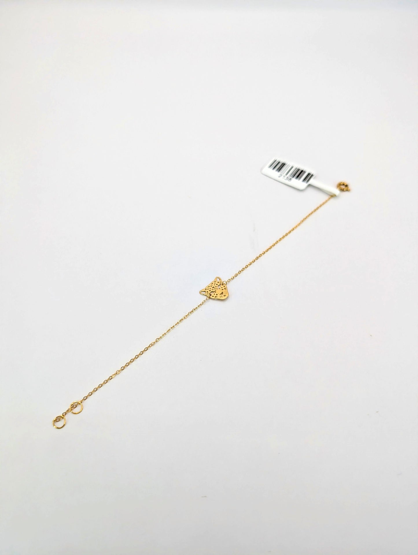 18KT Gold Leopard Head Bracelet