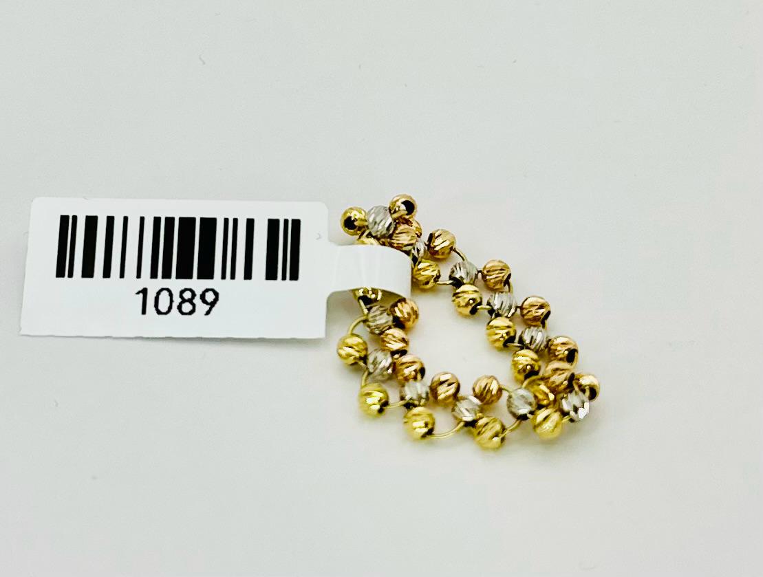 18 Karat gold 4 Tone Beads Ring