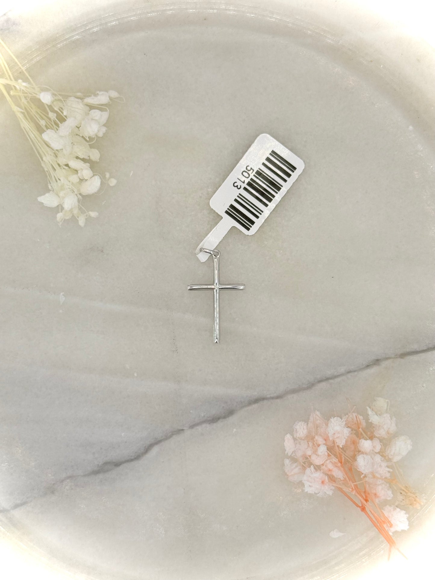 18kt Plain Cross