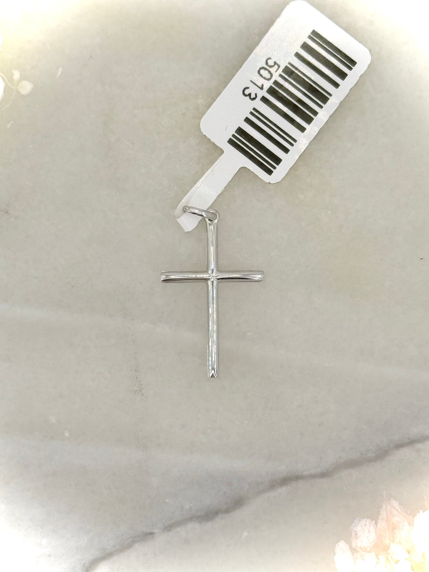 18kt Plain Cross