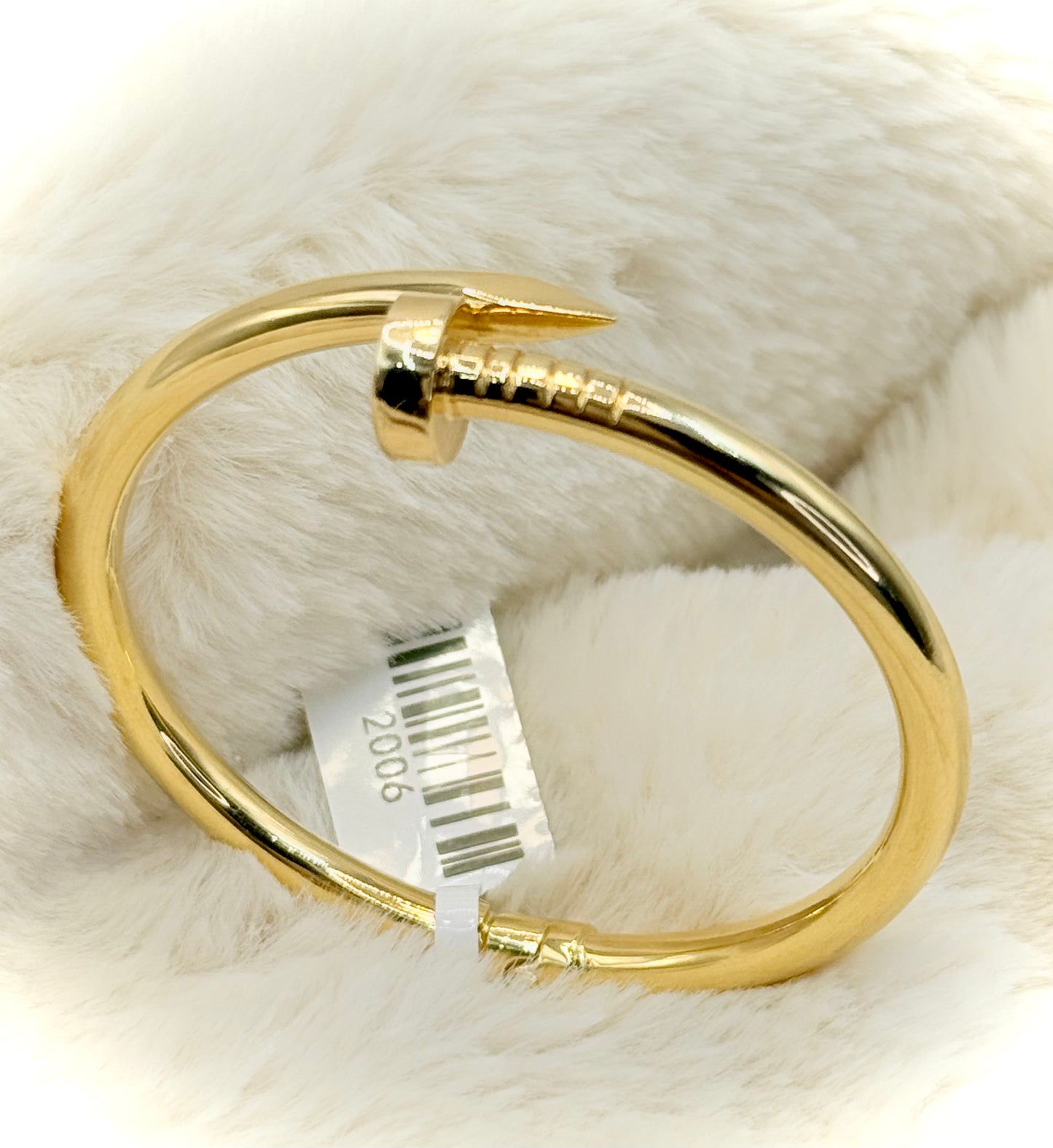 18kt Nail Designer Bangle