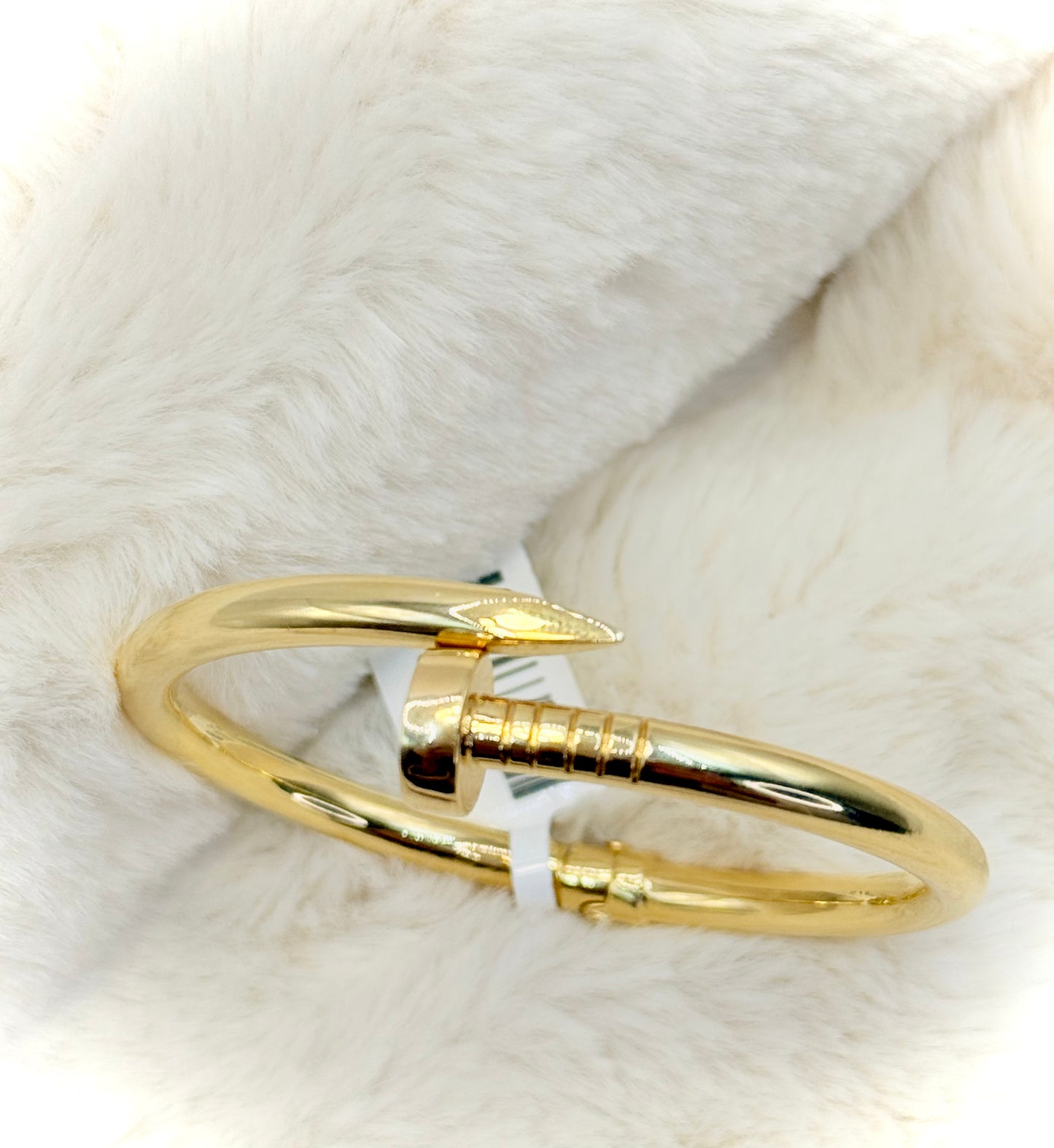 18kt Nail Designer Bangle