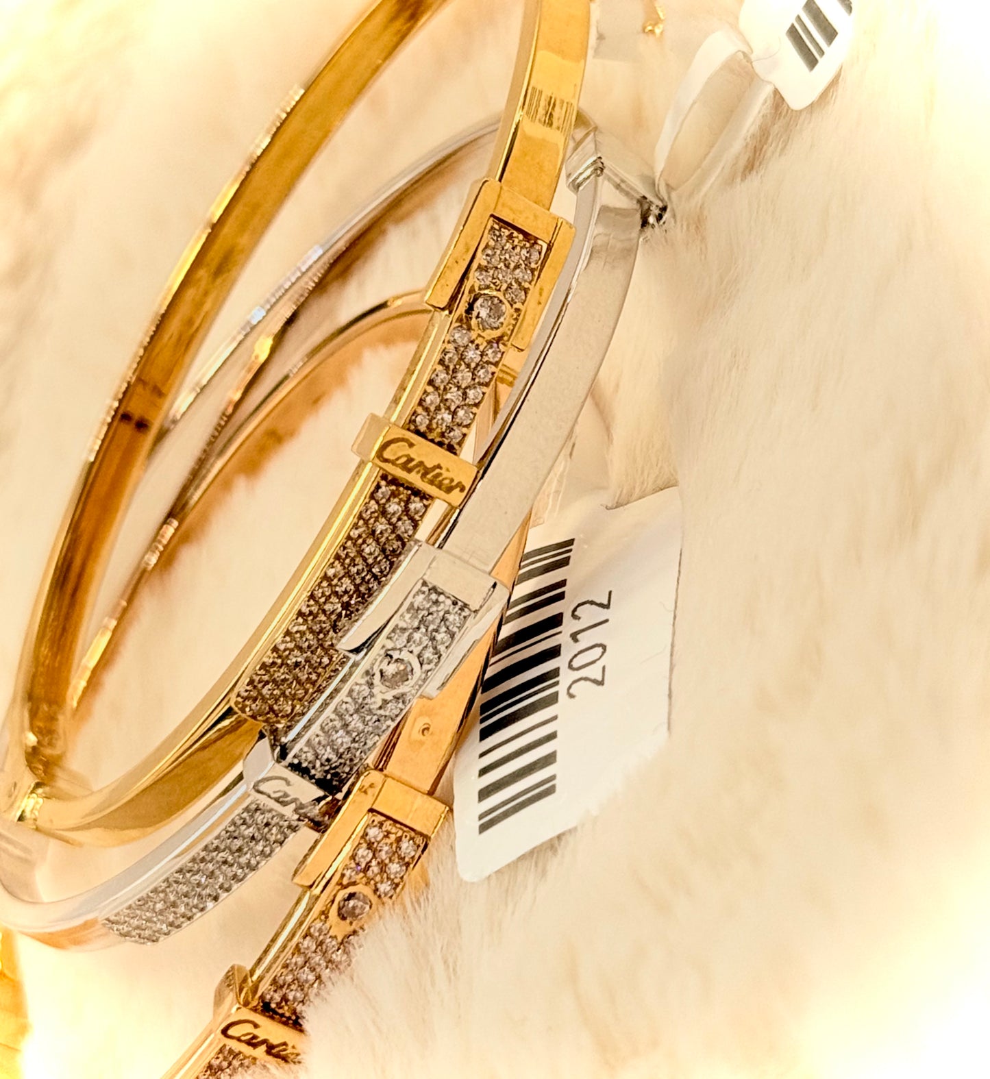 18K Belt Bangles Set