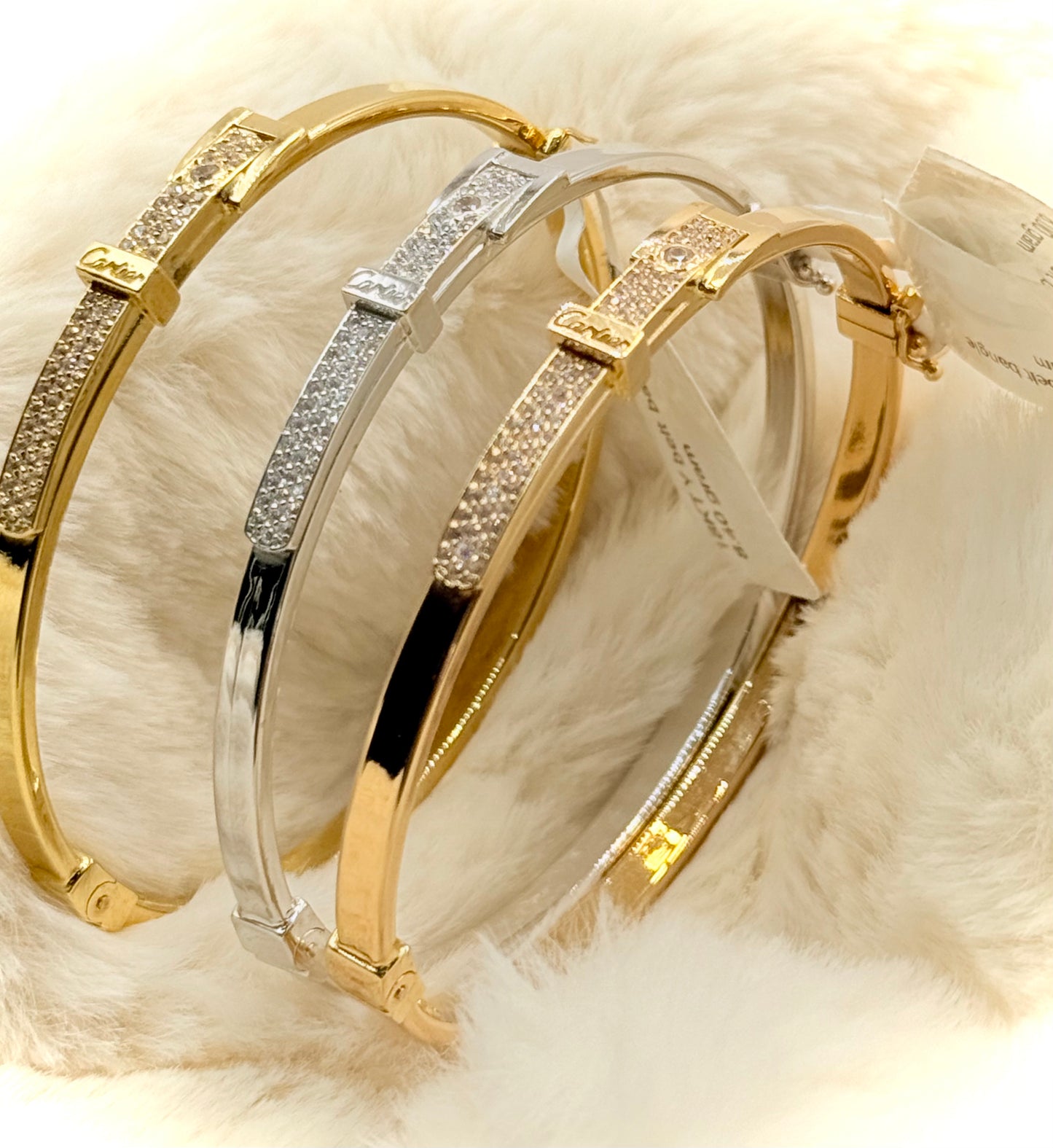 18K Belt Bangles Set