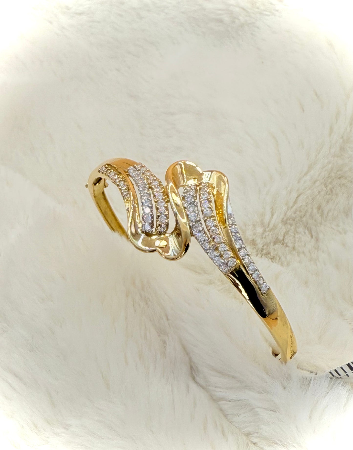 18K CZ Bangle