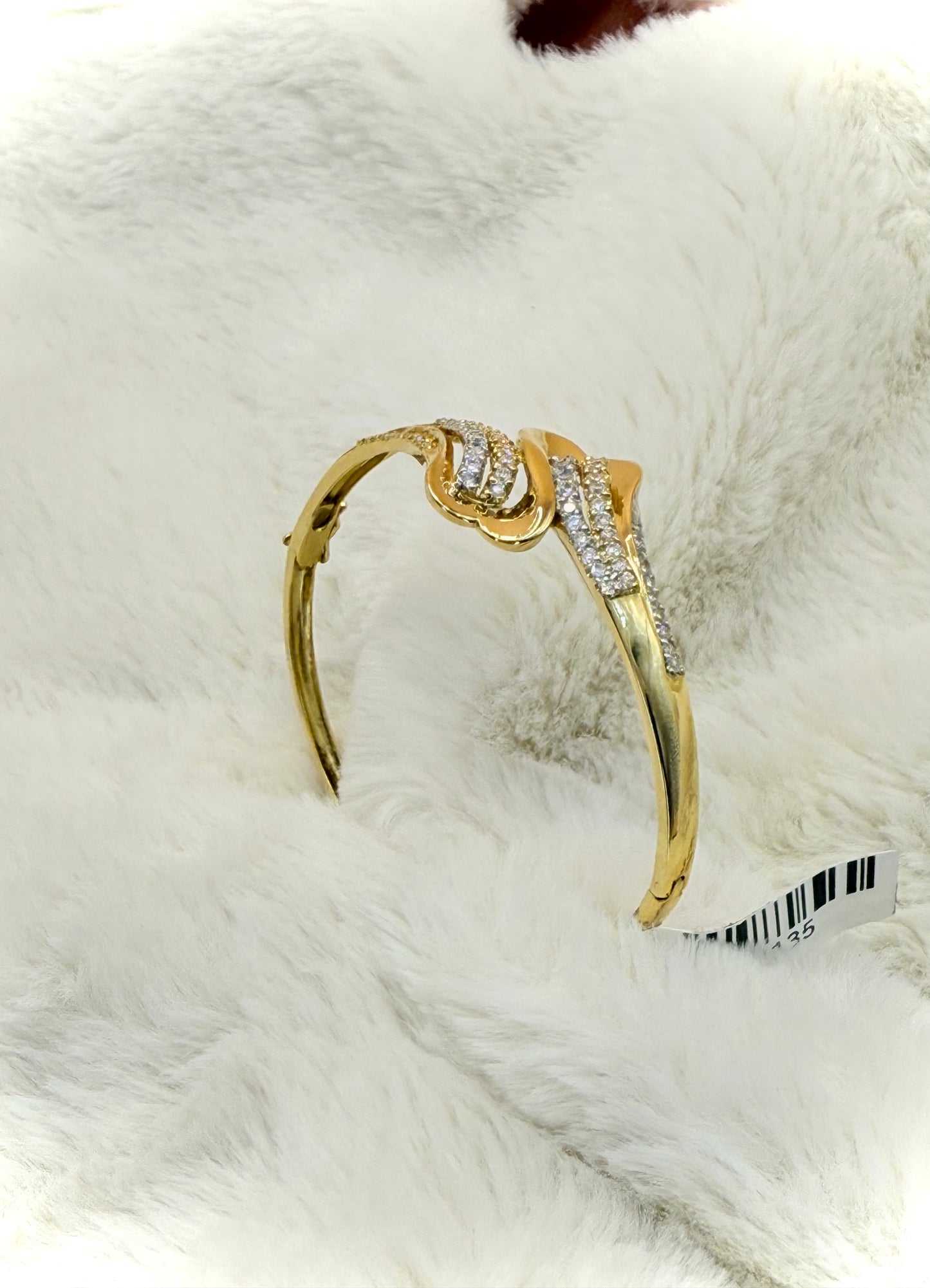 18K CZ Bangle