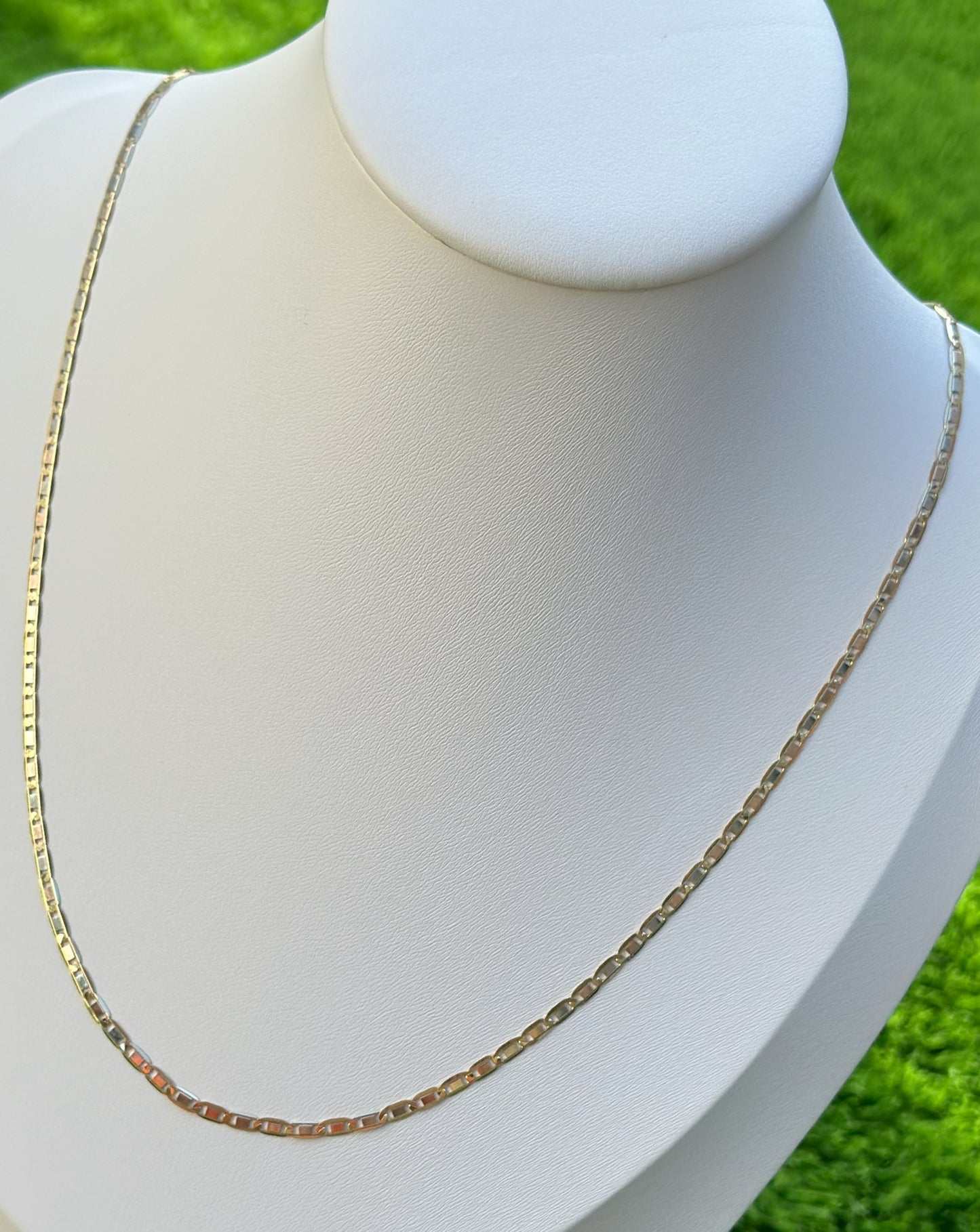 18kt 3Tone Marine Chain