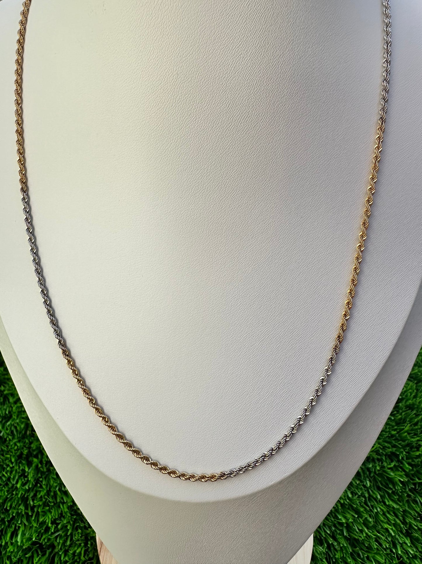 18kt 2Tone Rope Chain