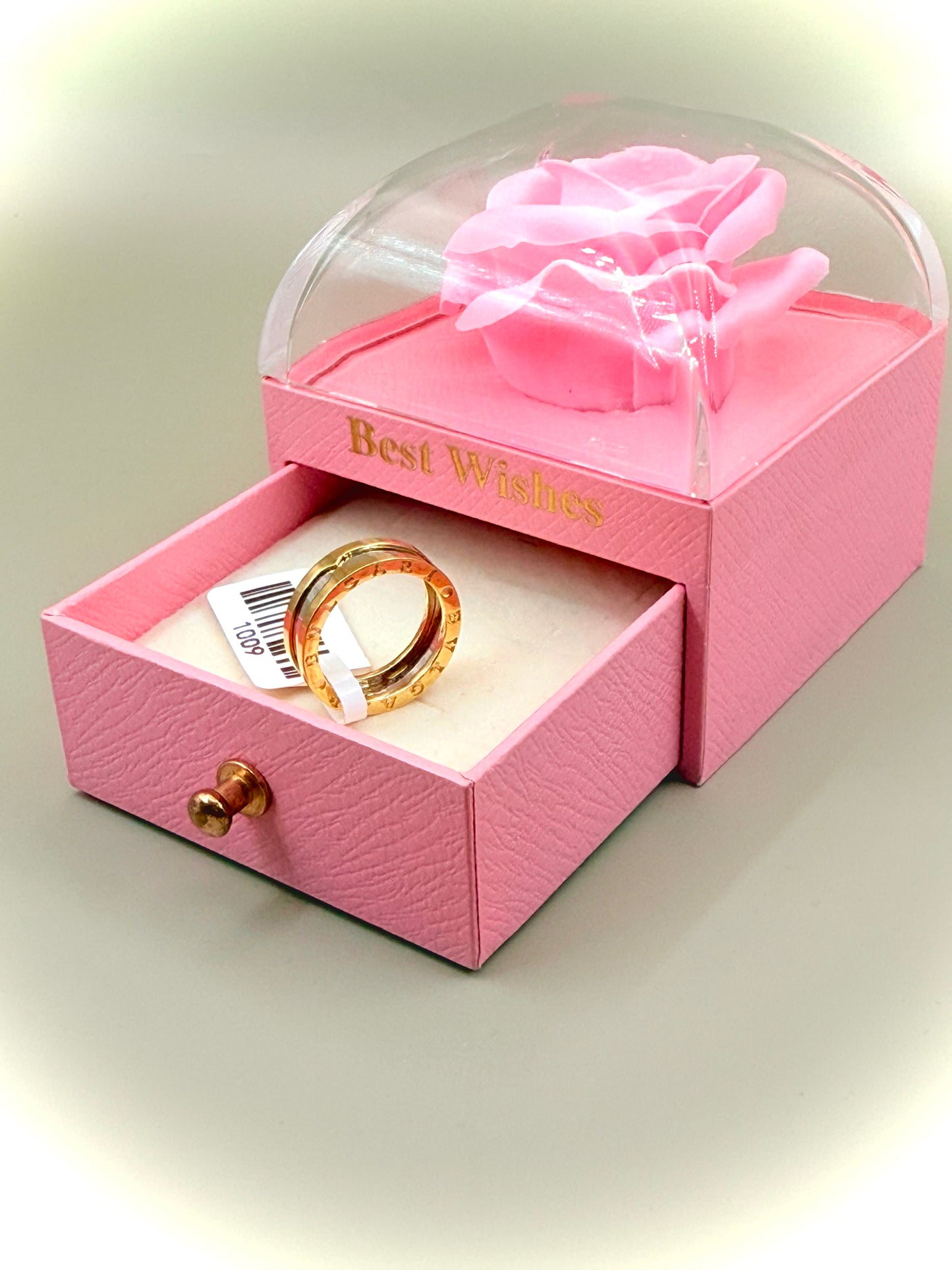 18kt 2 Tone Bou. band Wedder