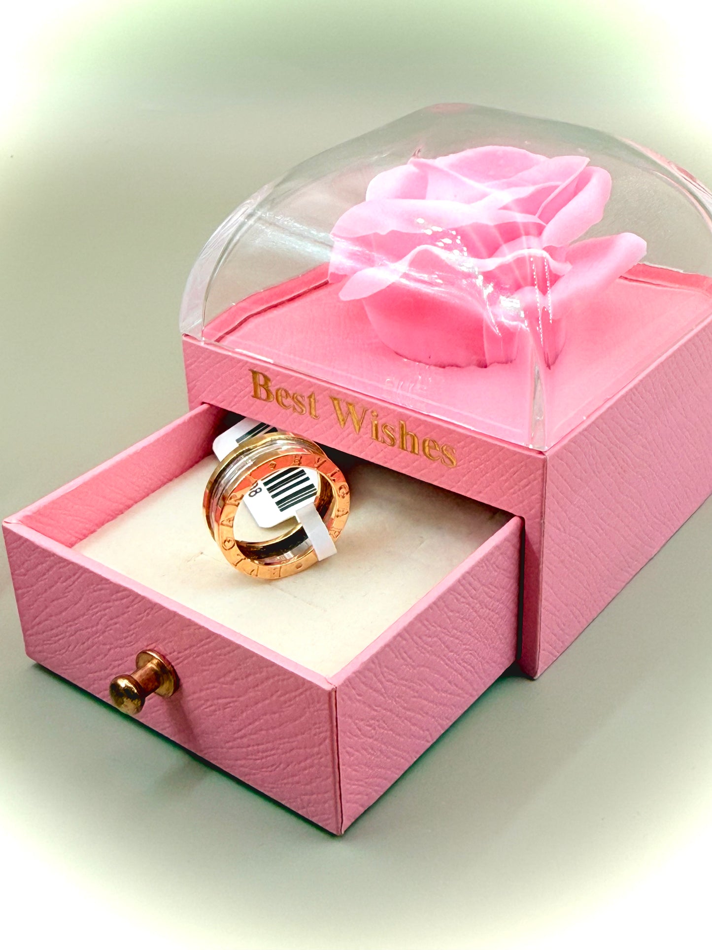 18kt 2 ToneWide Bou Band Wedder
