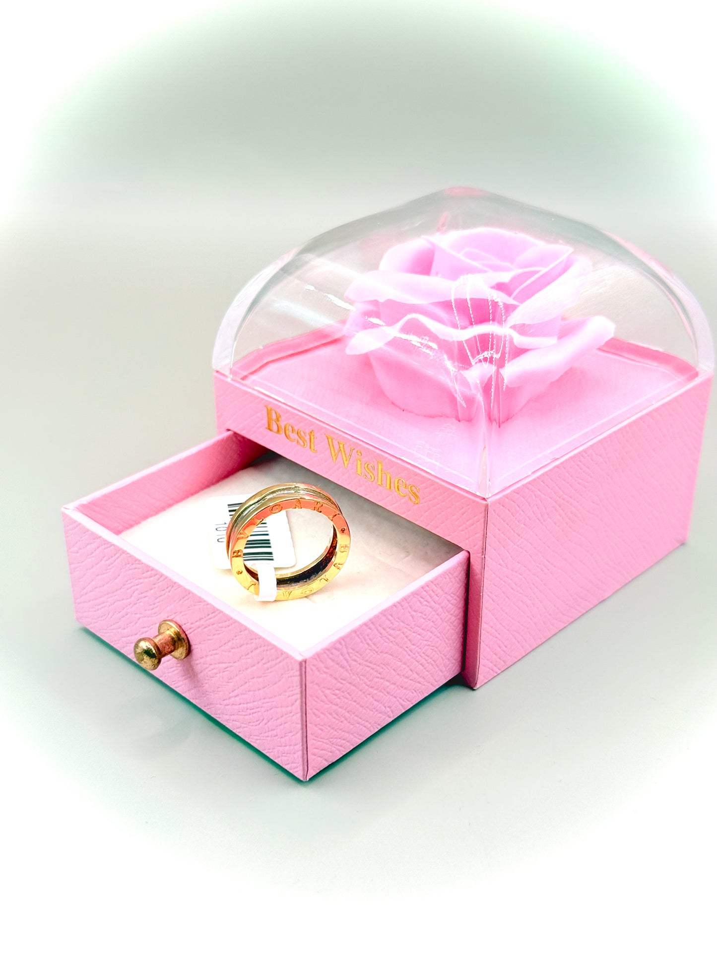 18kt Bou. band Wedder