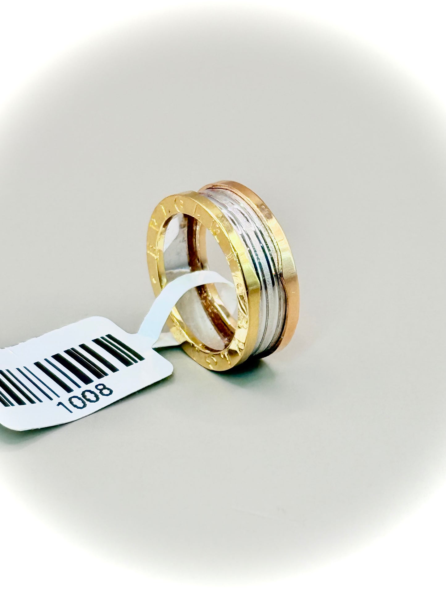 18kt 2 ToneWide Bou Band Wedder
