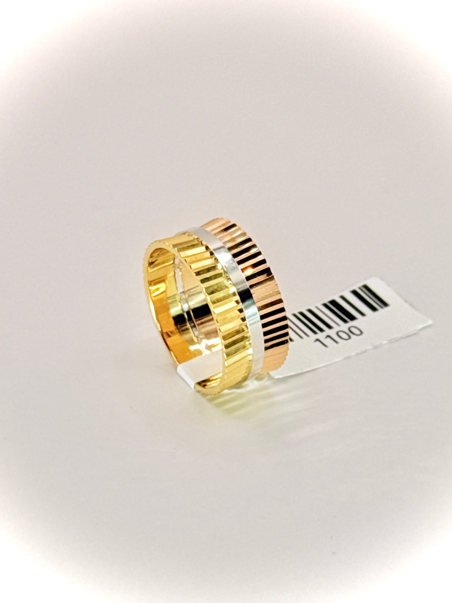 18kt 3Tone Wedder