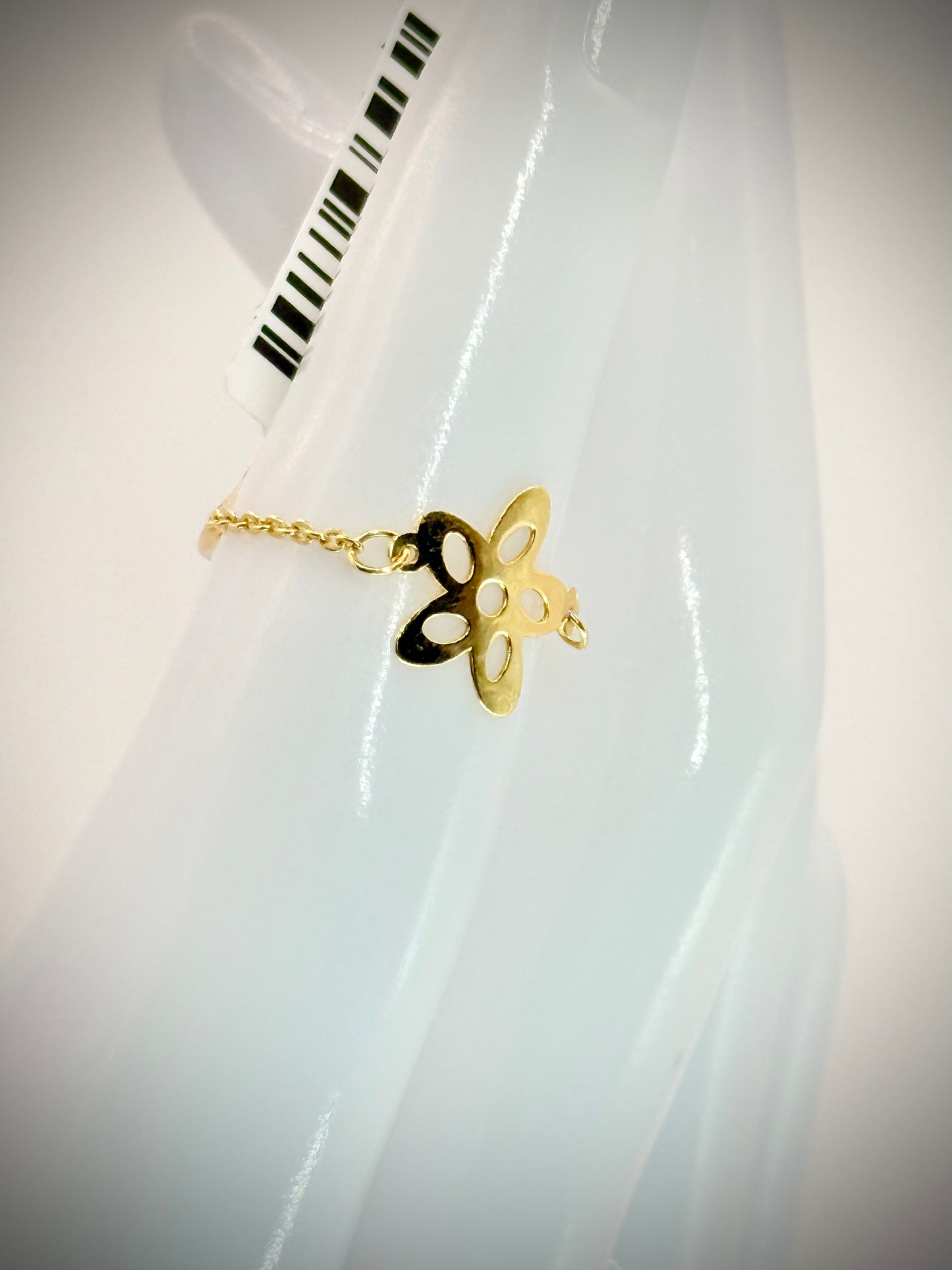 19kt chain flower design Ring