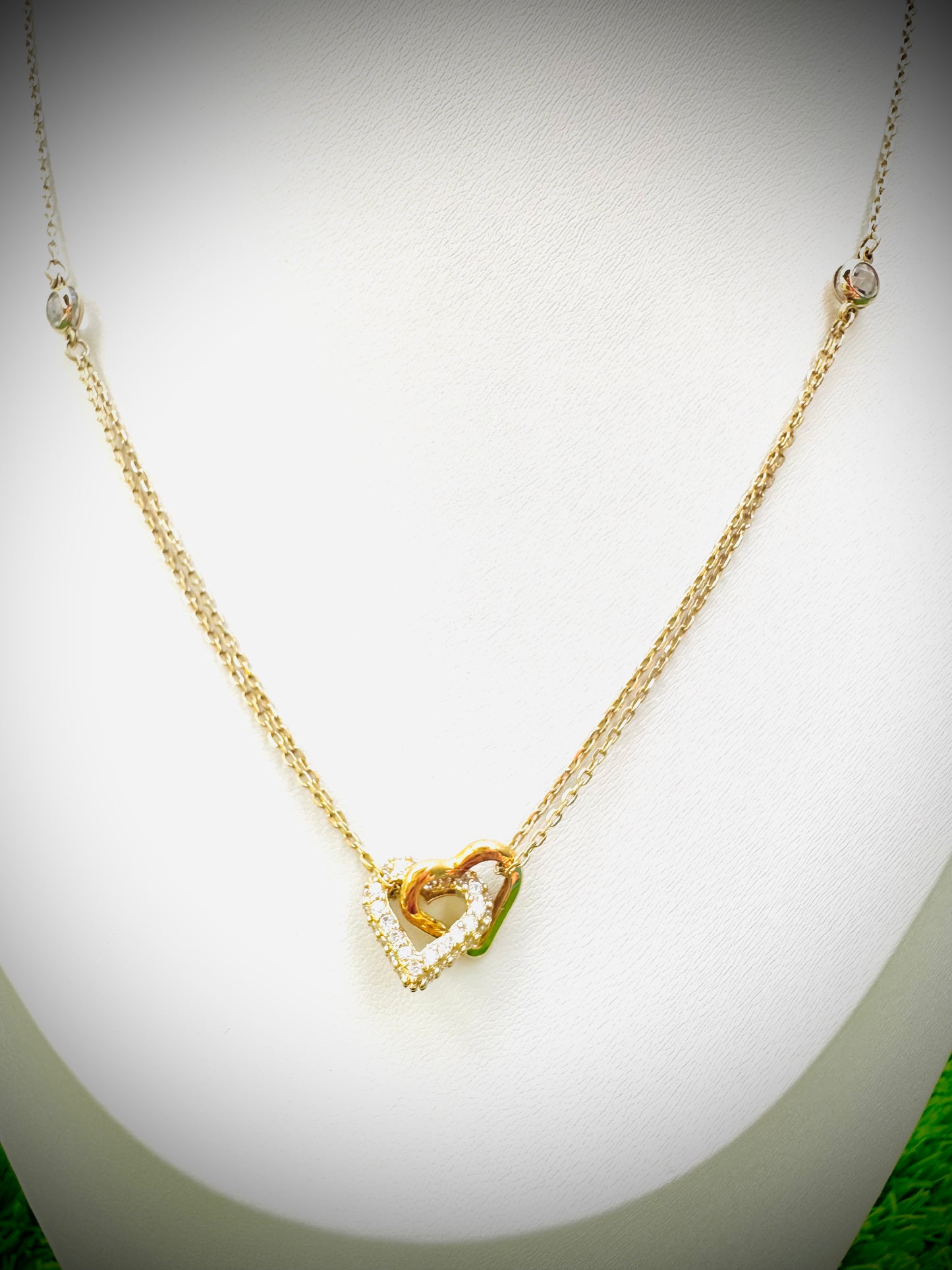 18kt Two Hearts Necklace