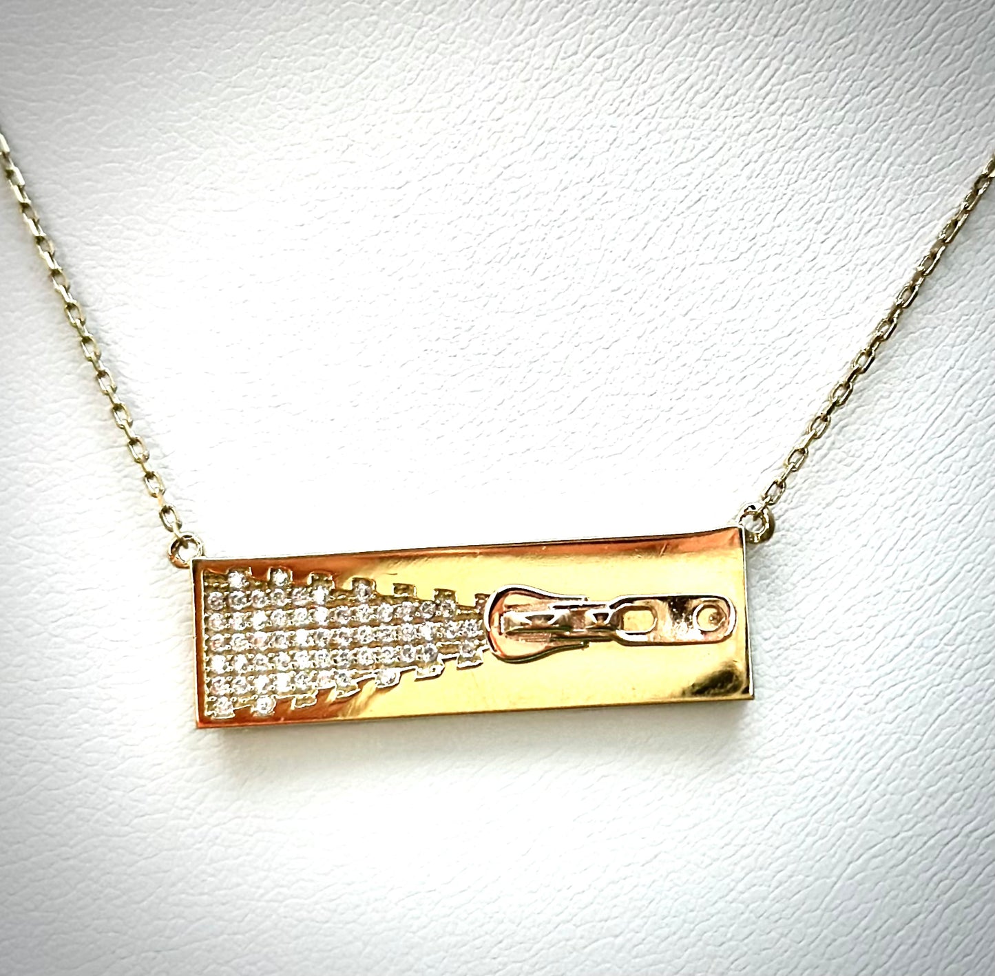 18kt Zipper Necklace