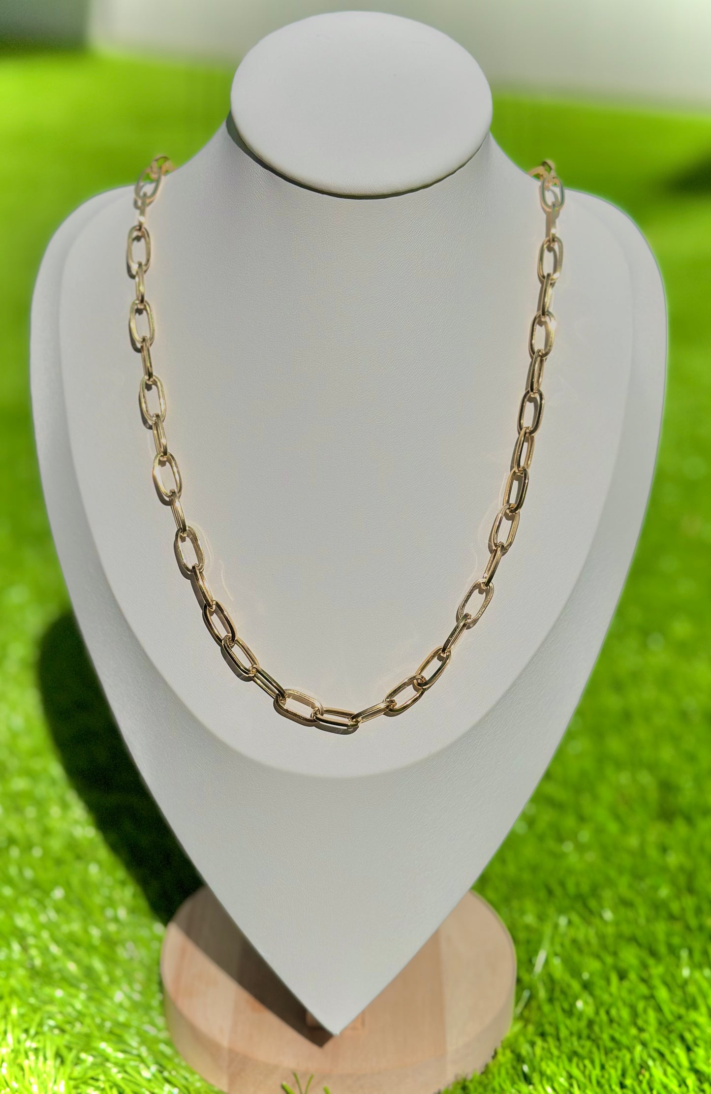 18kt Large Belcher Chain