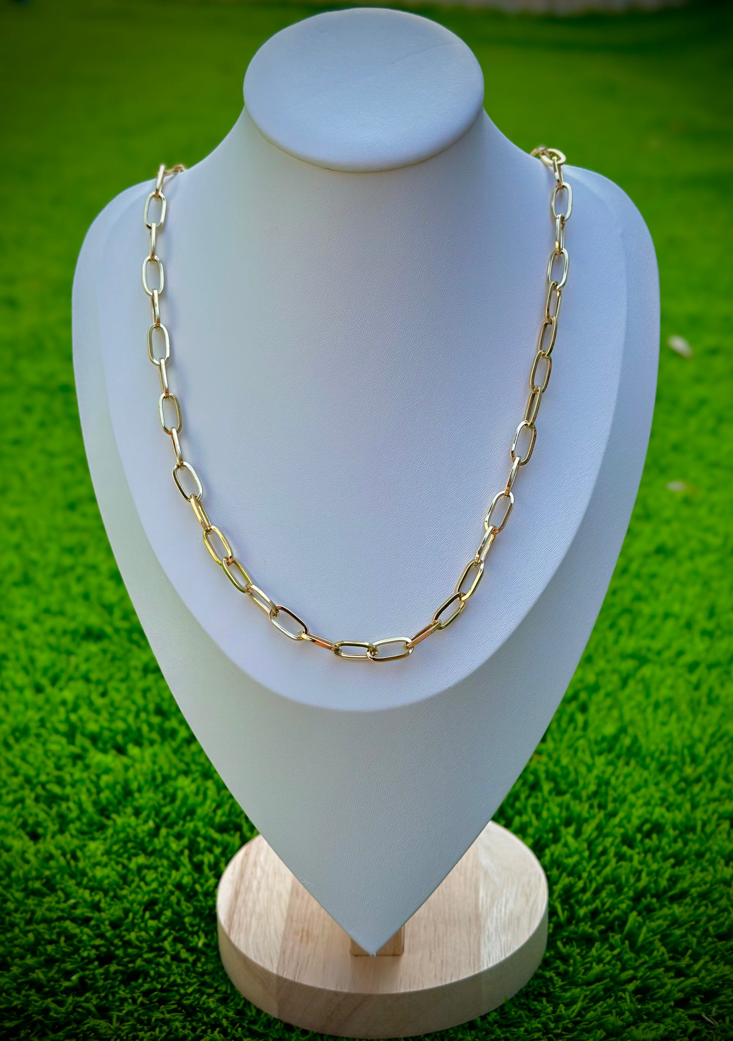 18kt Large Belcher Chain