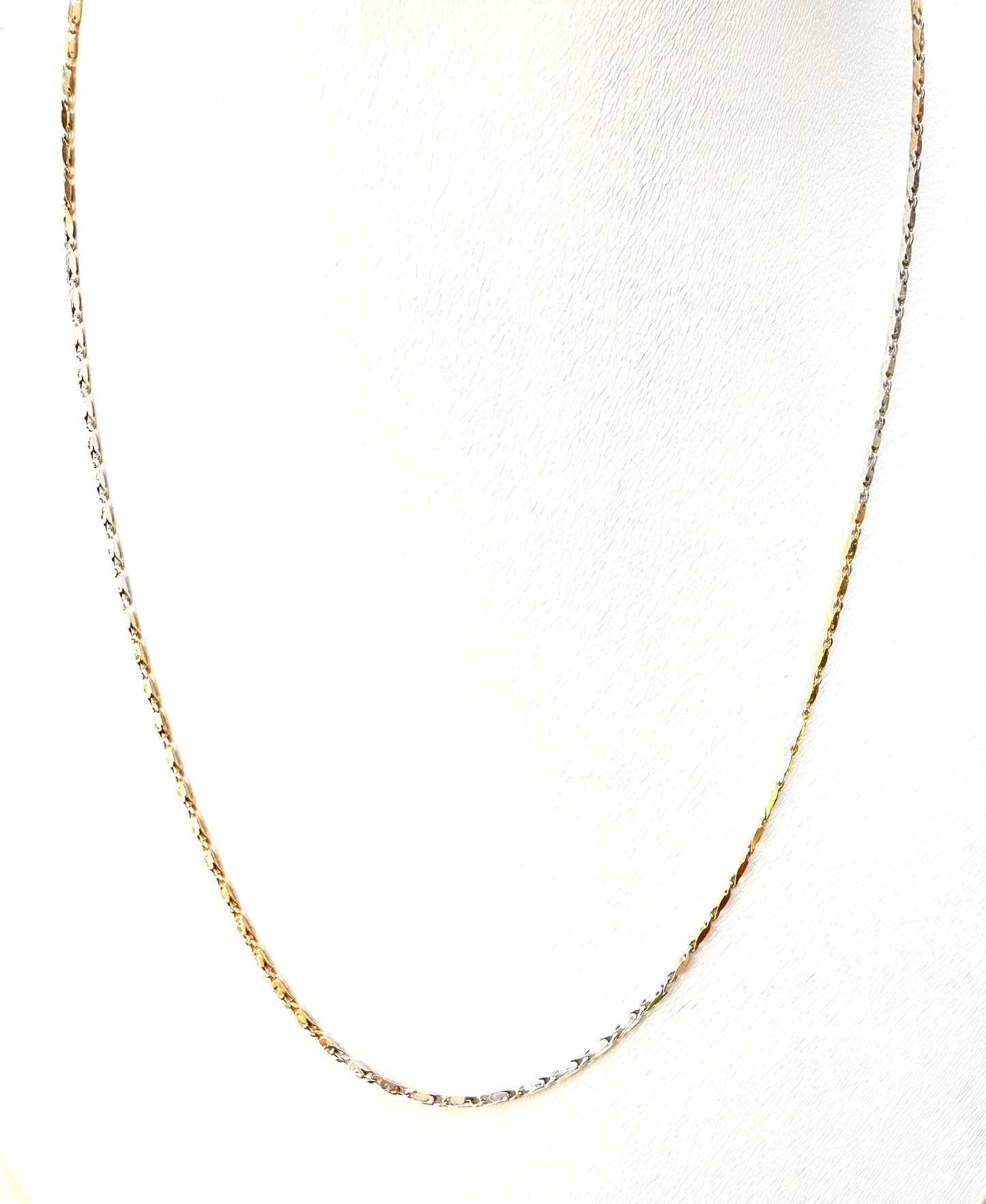 18kt 2Tone Snail Chain