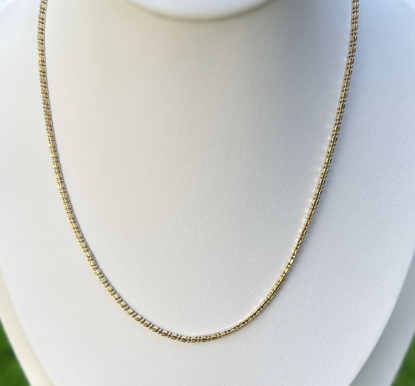 18kt Box Chain