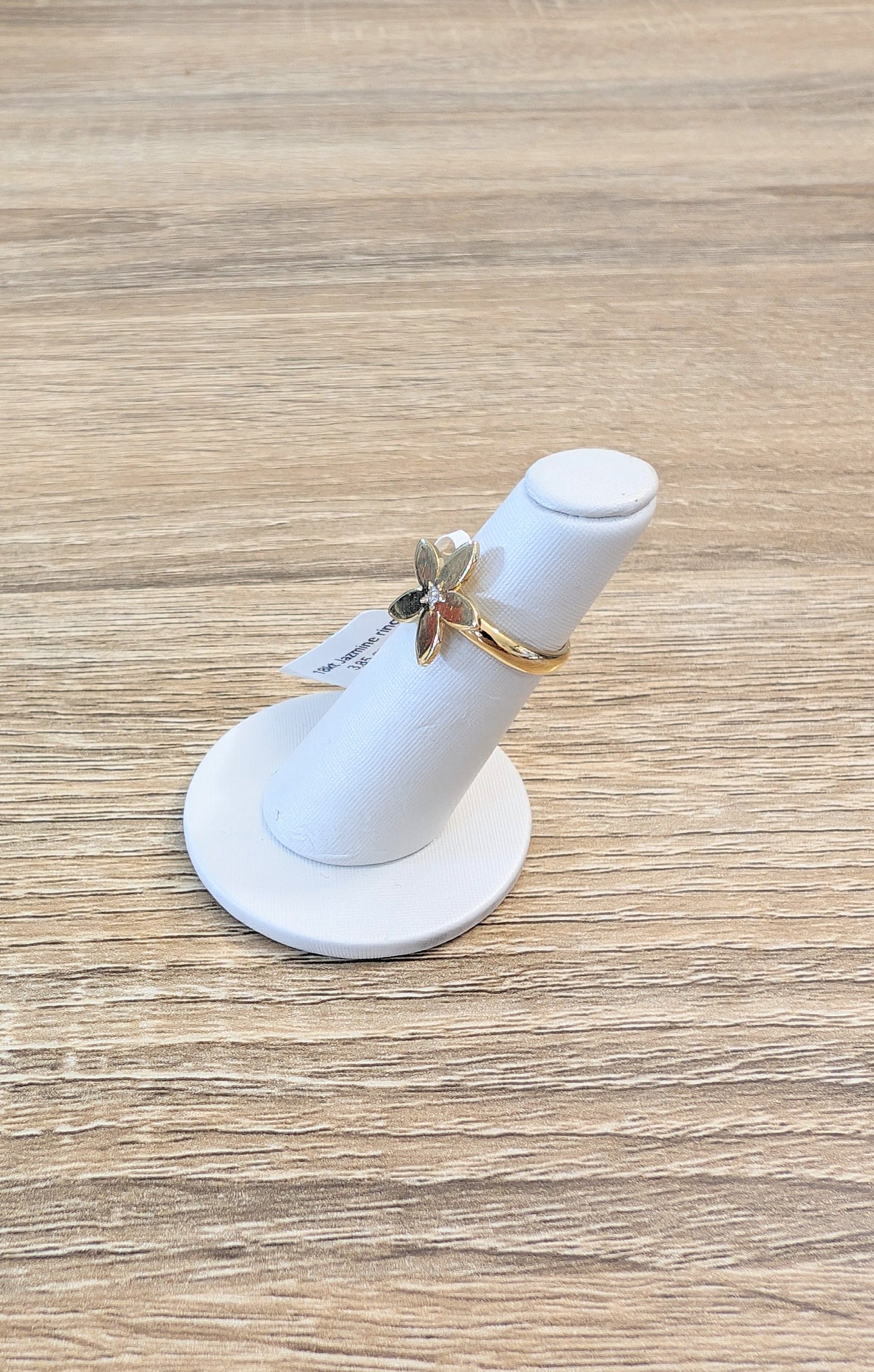 18kt CZ Jasmine Ring