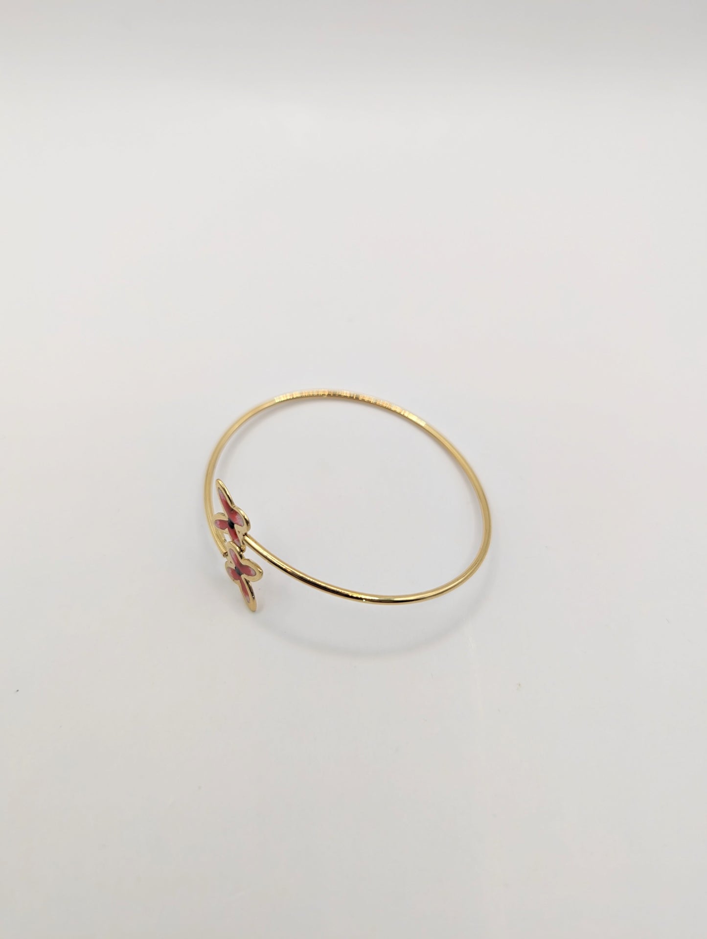18kt Butterfly Bangle