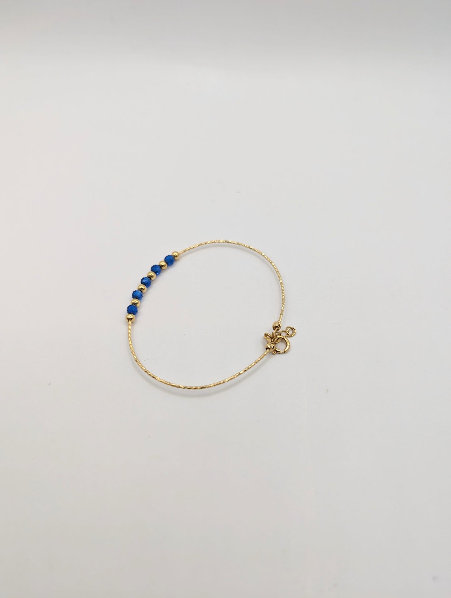 18kt Blue CZ Bangle