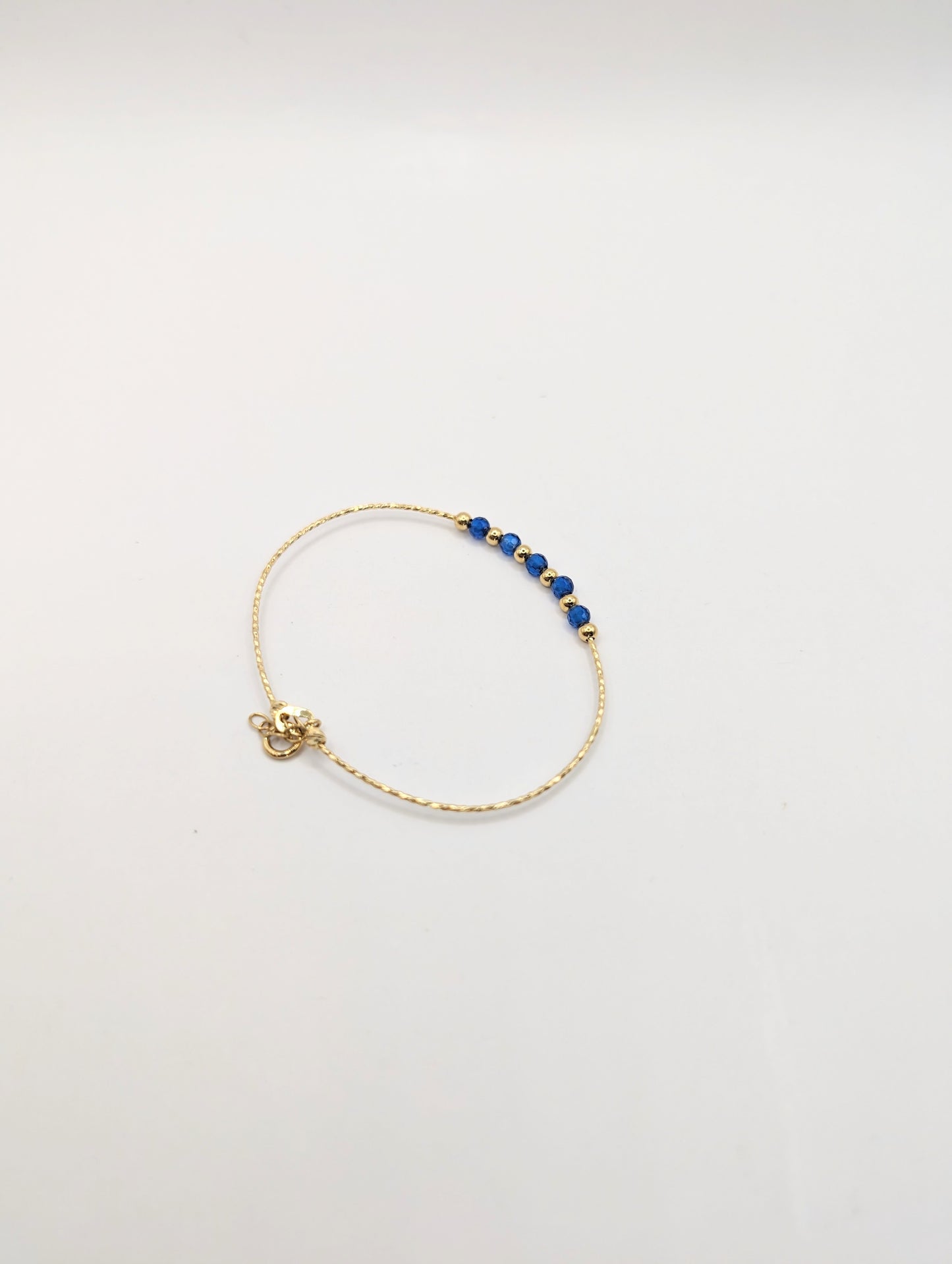 18kt Blue CZ Bangle