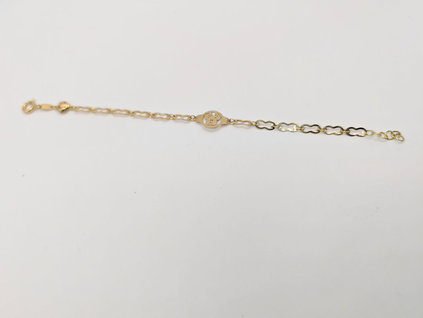 18kt Mini mouse bracelet