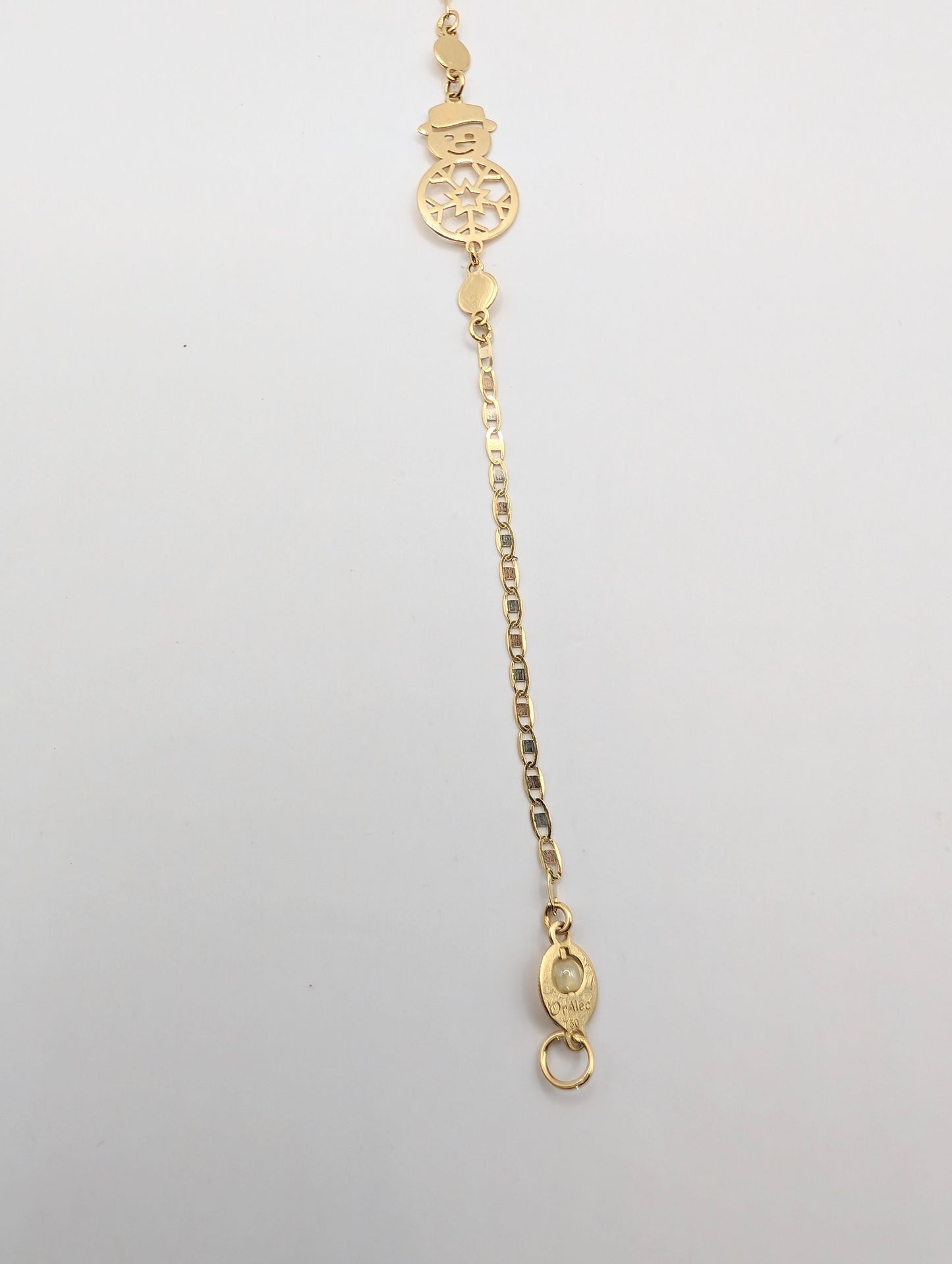 18kt Snow Man Bracelet