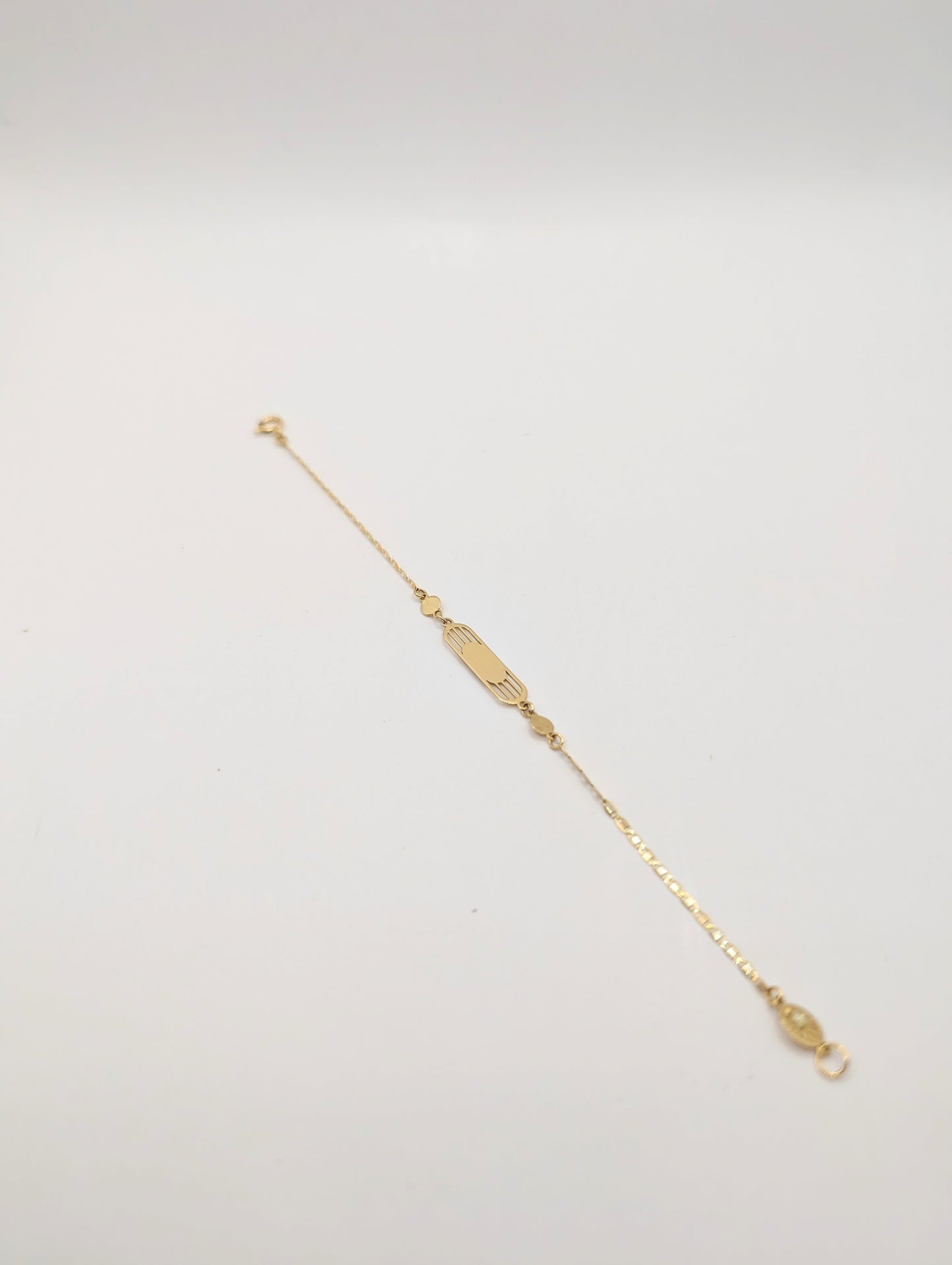 18kt Oval ID Bracelet