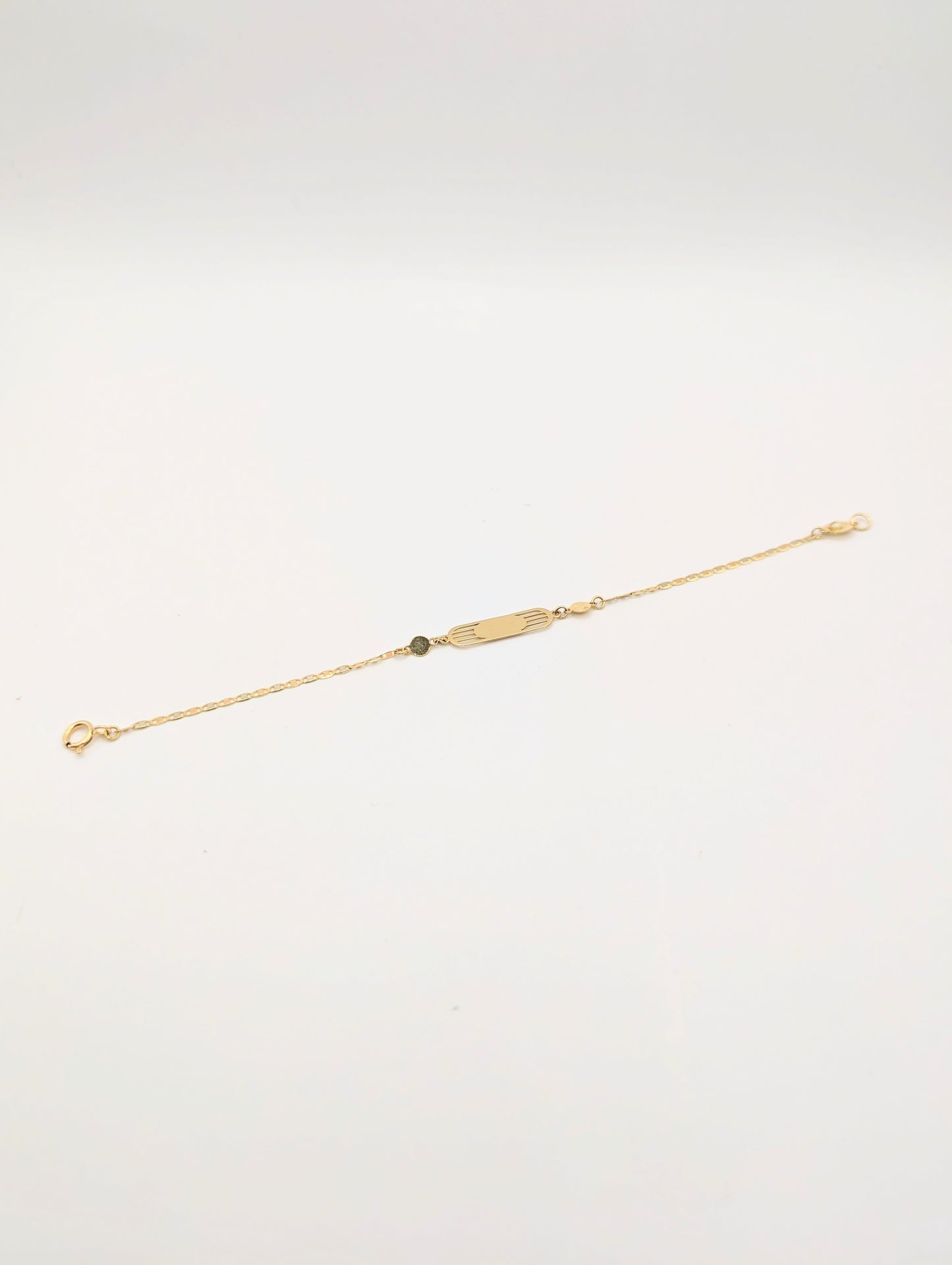 18kt Oval ID Bracelet