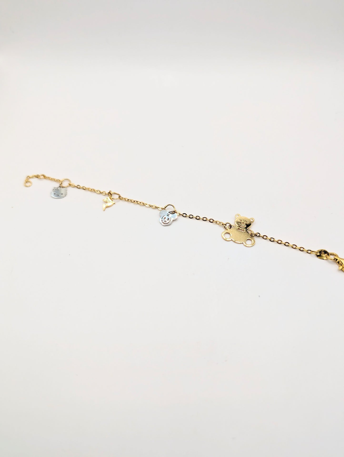 18kt Bear Charm Bracelet