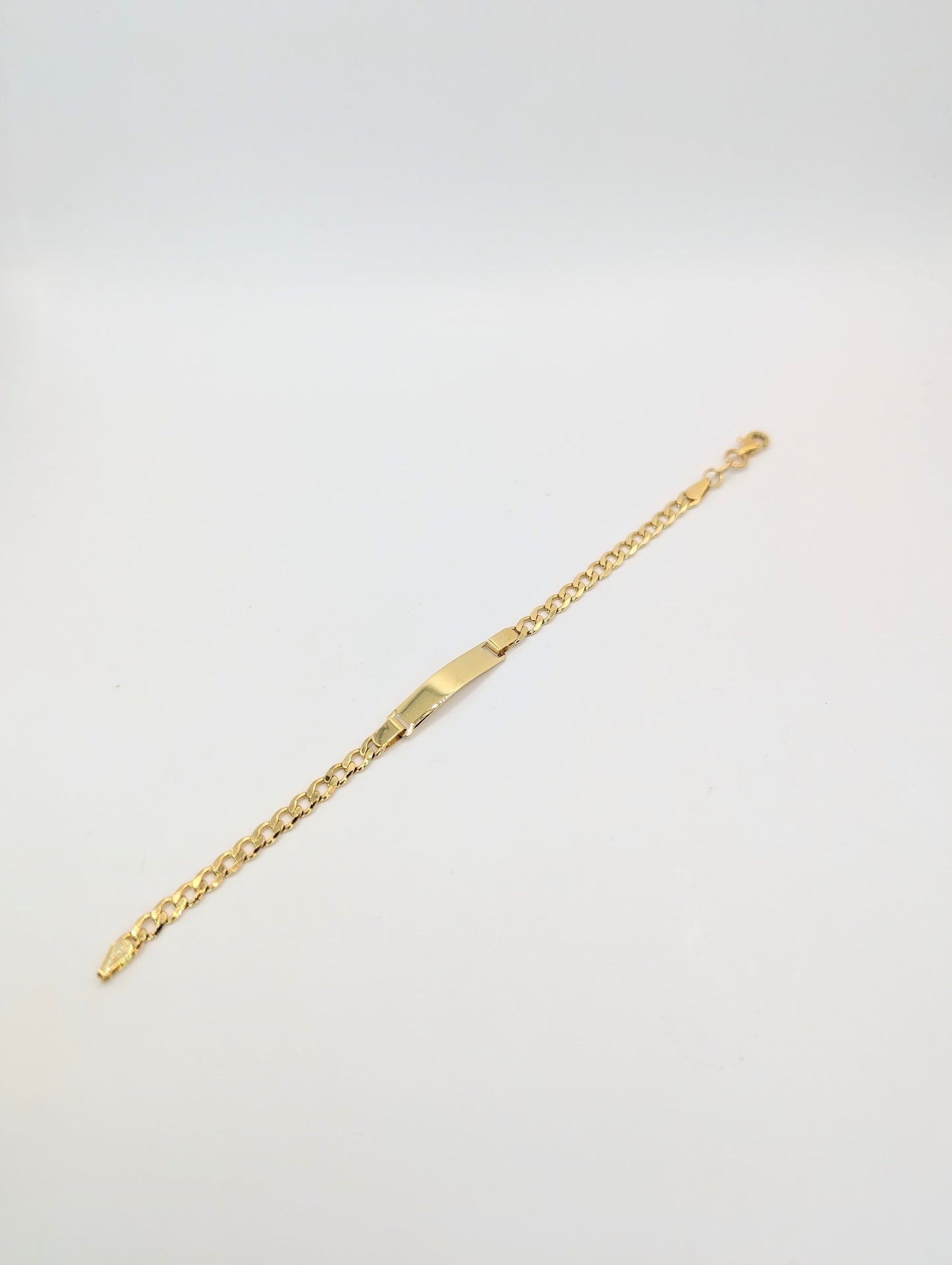 18kt Plain ID Bracelet