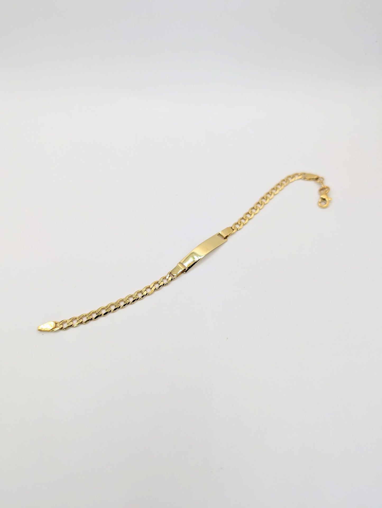 18kt Plain ID Bracelet