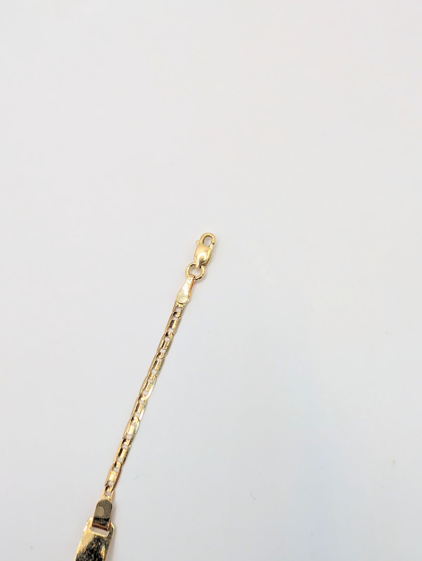 18kt Plain ID Bracelet