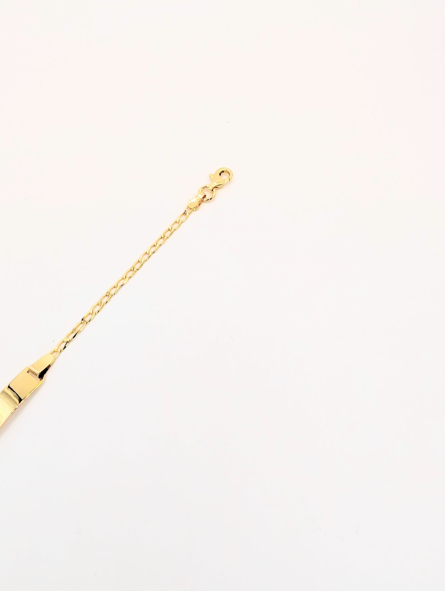 18kt Plain ID Bracelet