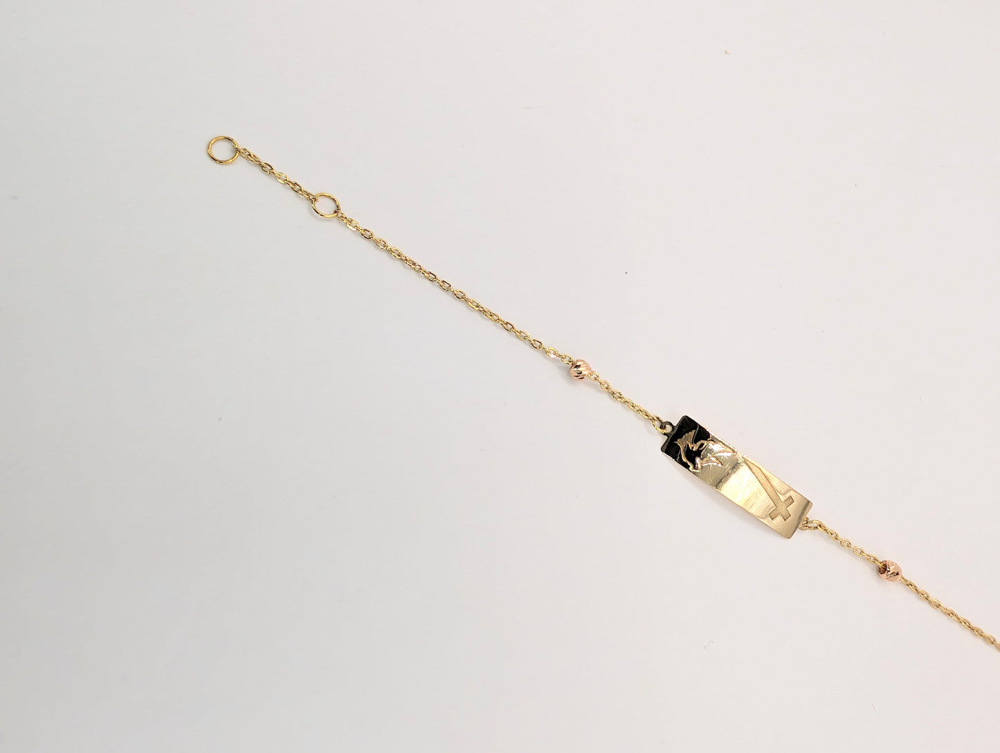 18kt Cross Bracelet