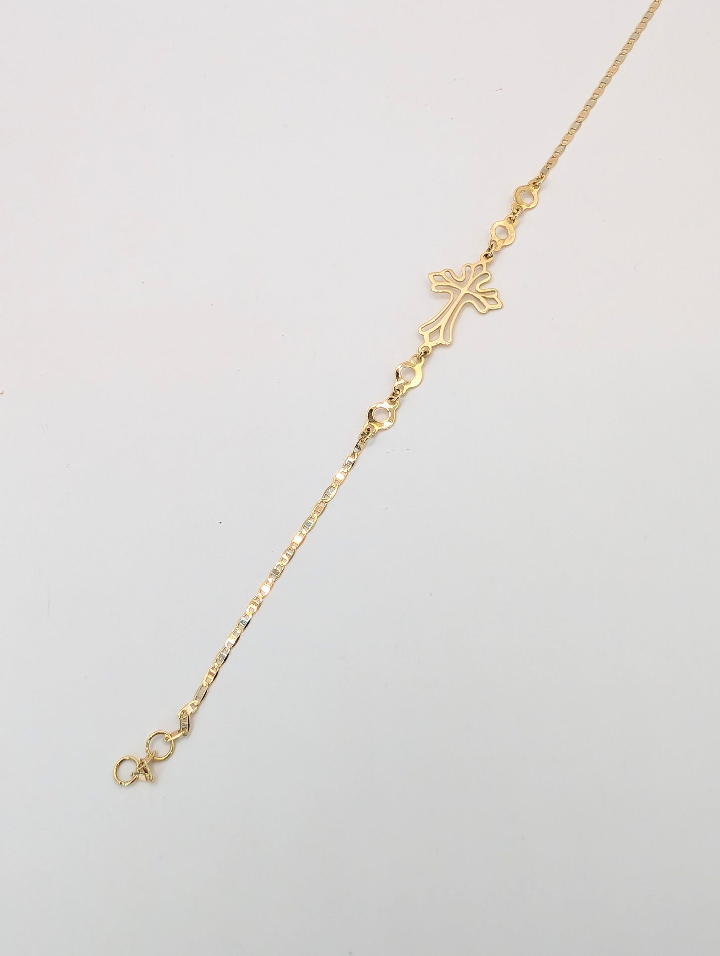 18kt Cross Bracelet