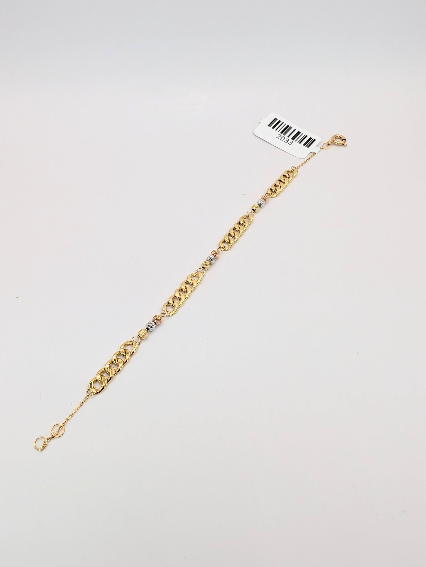 18kt Three tone Fancy bracelet