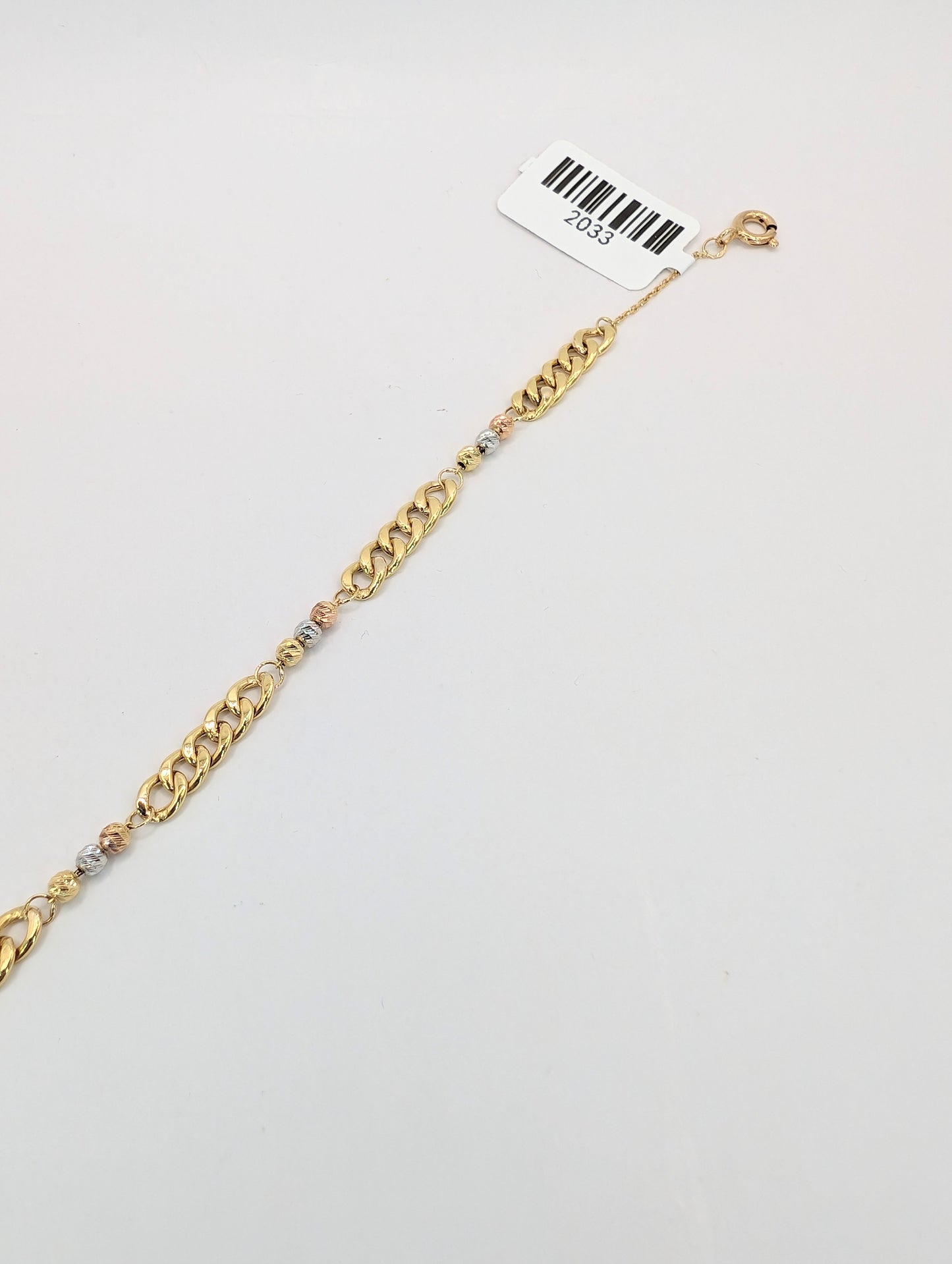 18kt Three tone Fancy bracelet