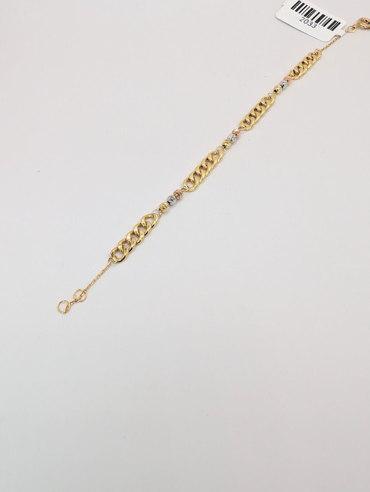 18kt Three tone Fancy bracelet
