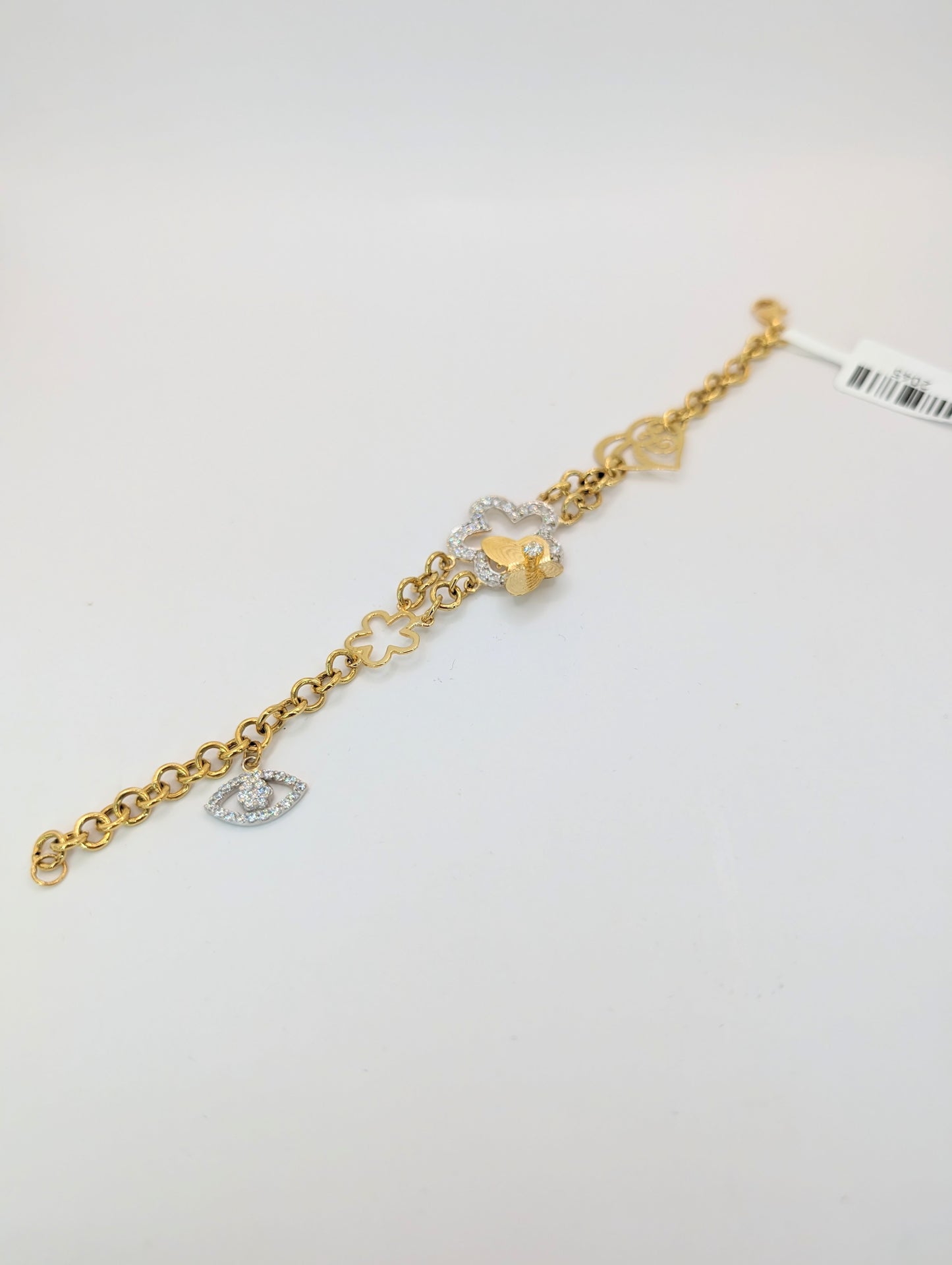 18kt CZ Fancy Bracelet