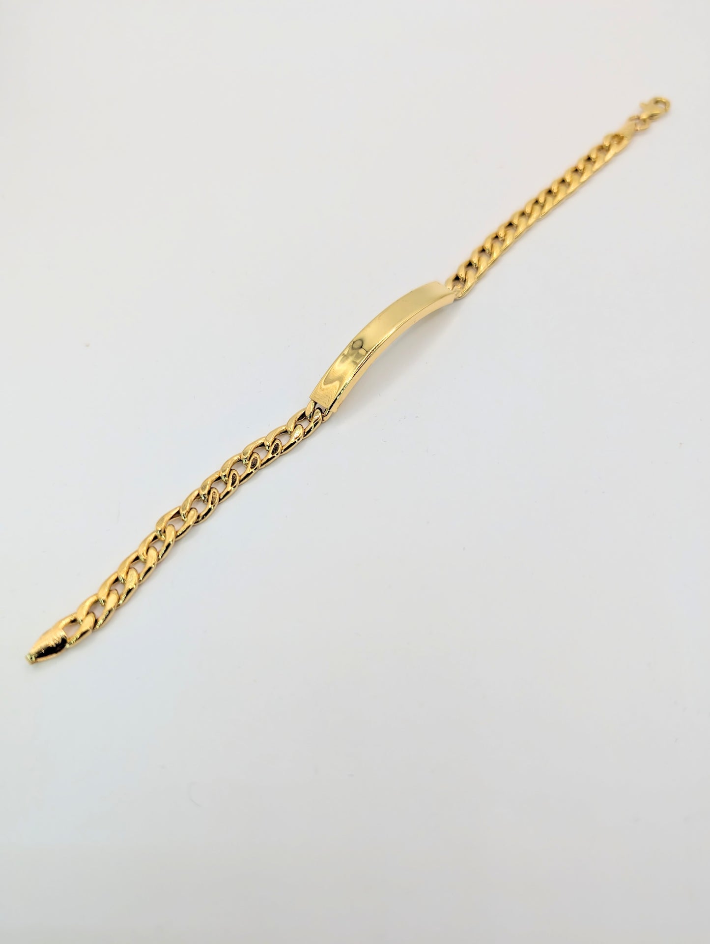 18kt High Dome ID Bracelet