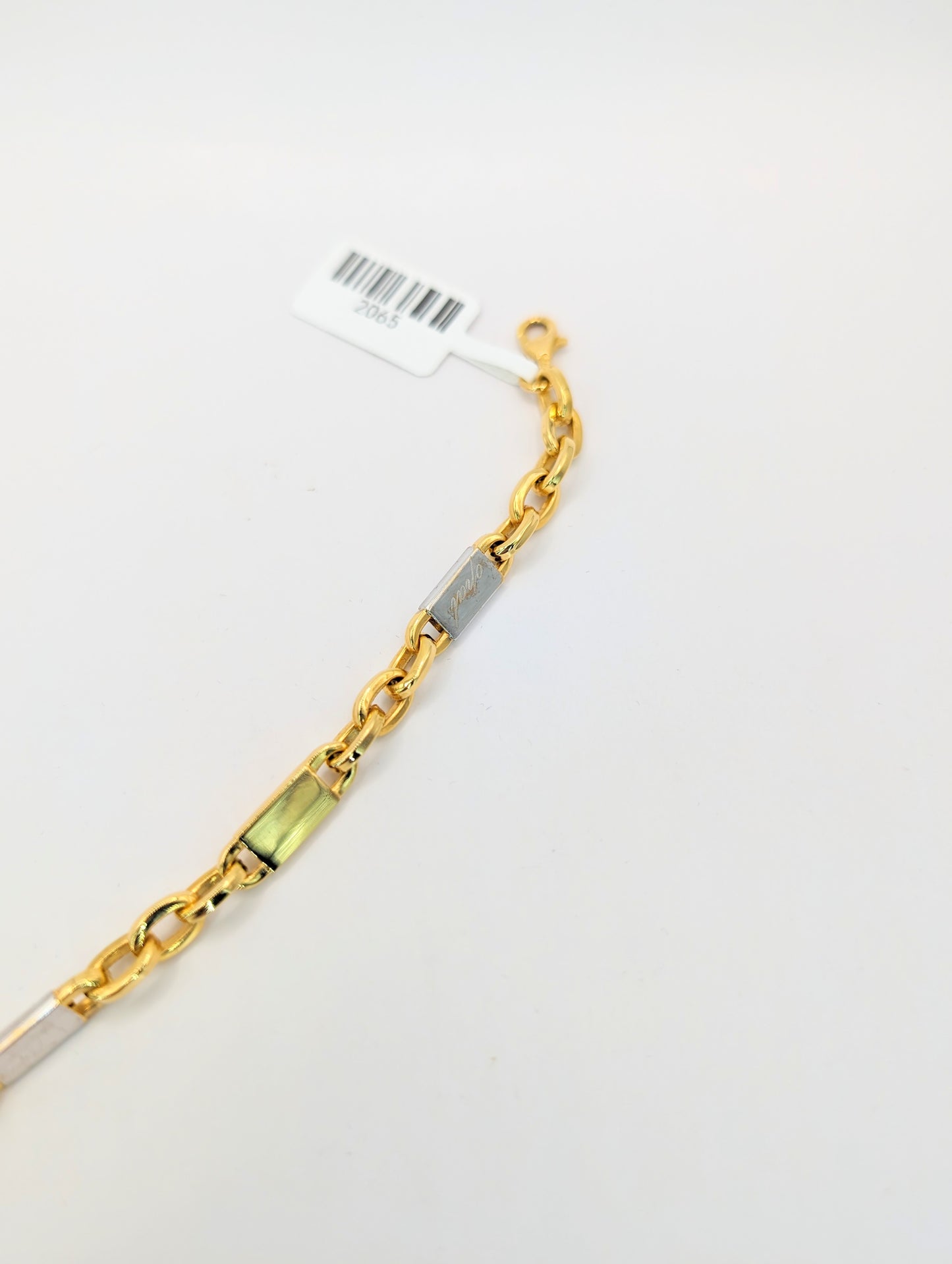 18kt Two Tone Solid Bracelet