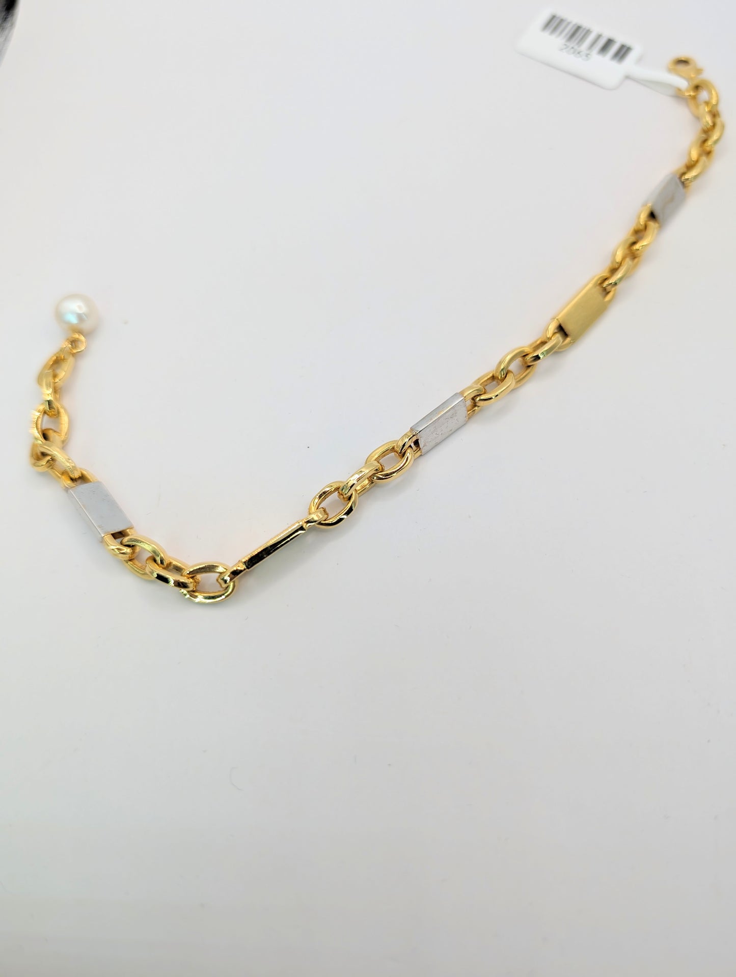 18kt Two Tone Solid Bracelet