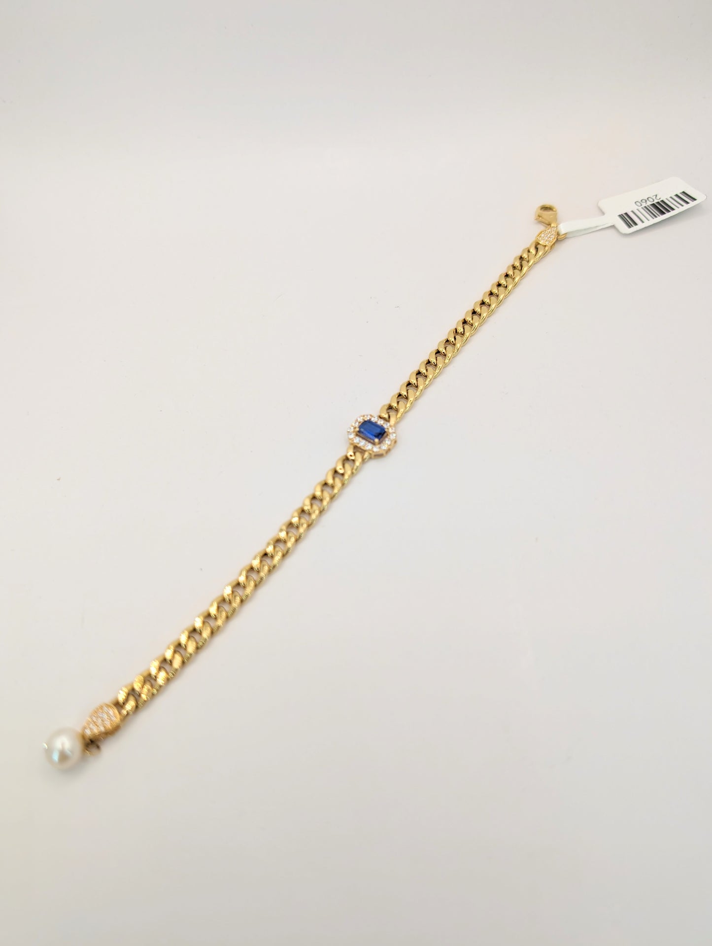 18kt Blue CZ Bracelet